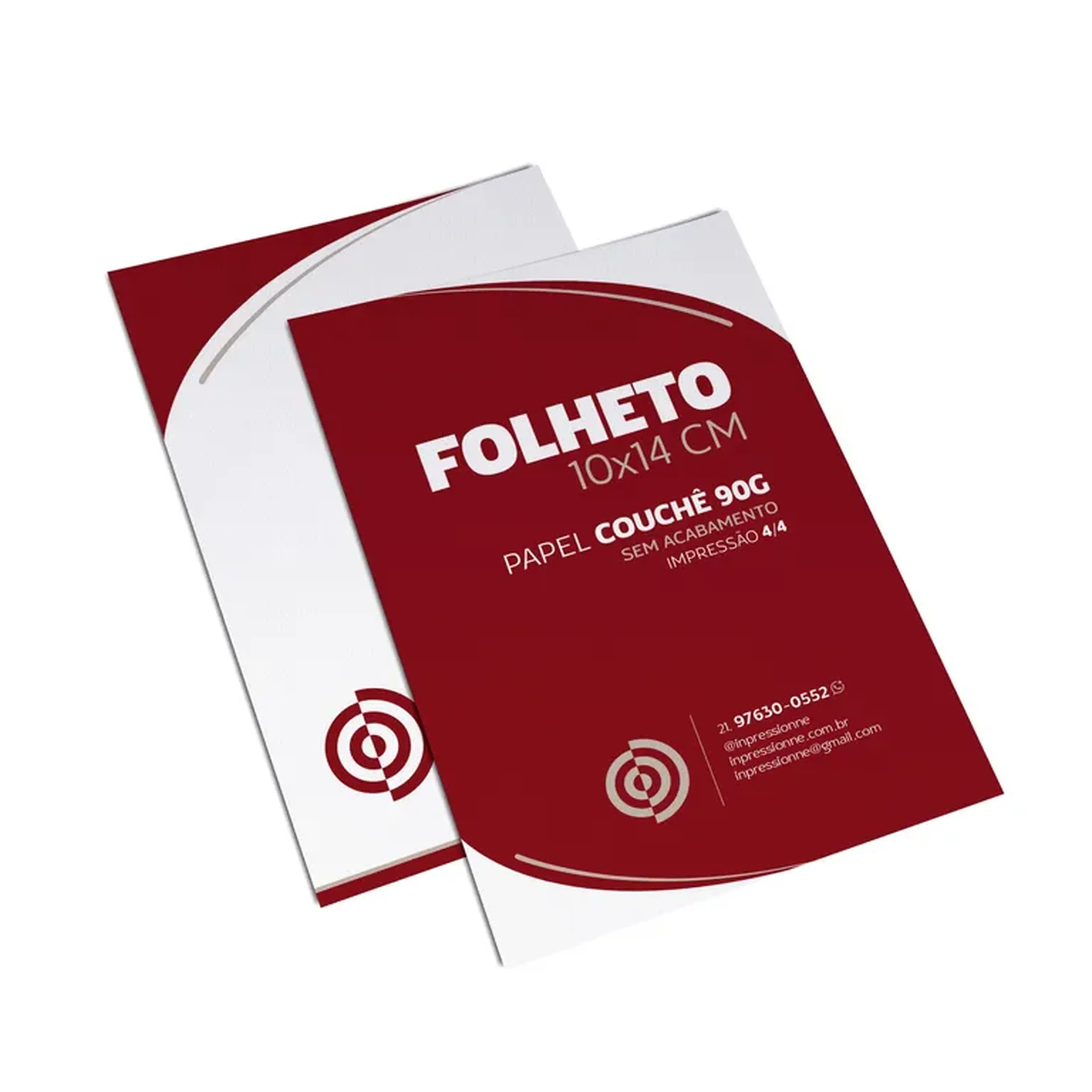 Folheto 10x14 cm - Couchê 90g - 4x4 - 1.000 unidades imagem