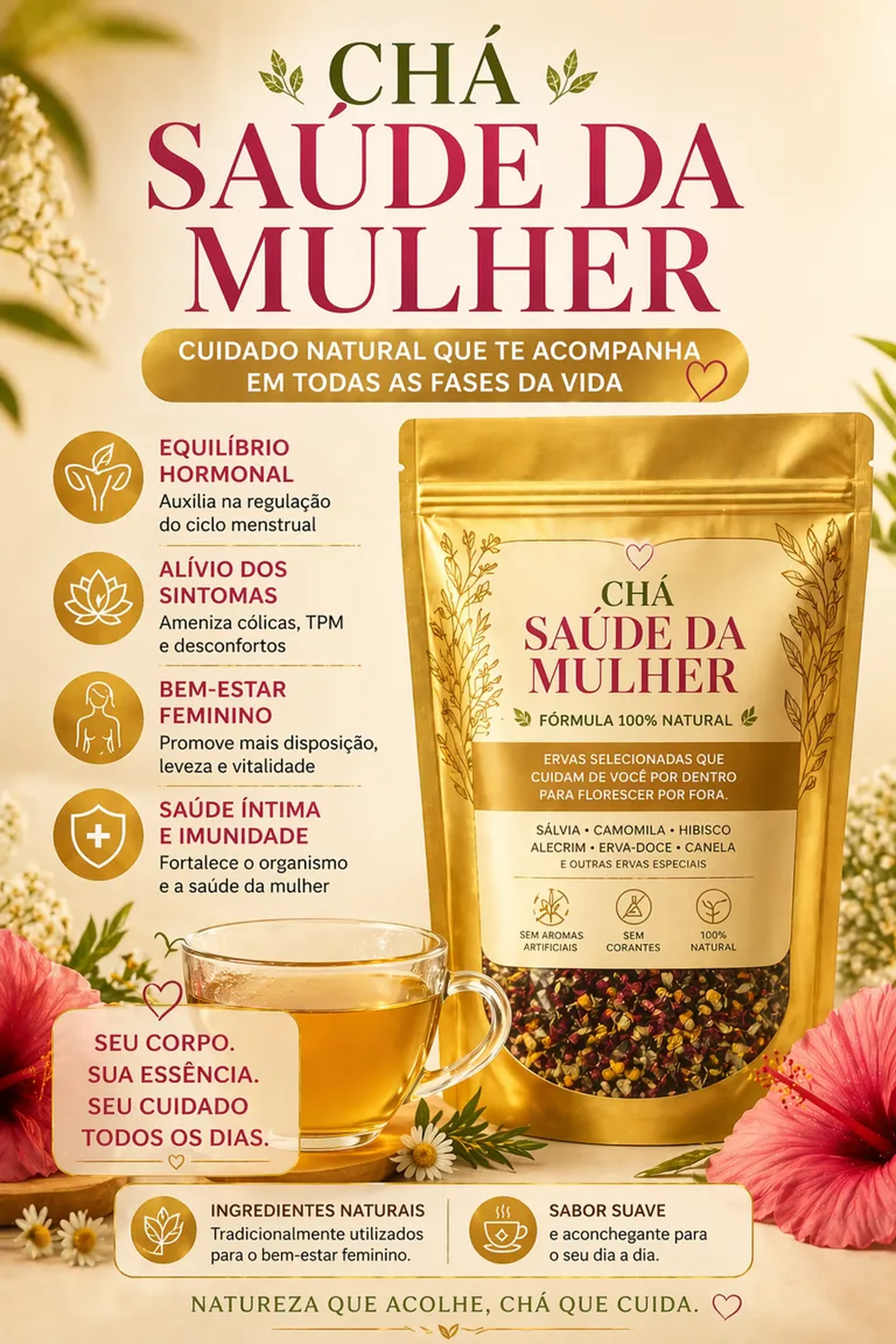 Chá saúde da mulher imagem