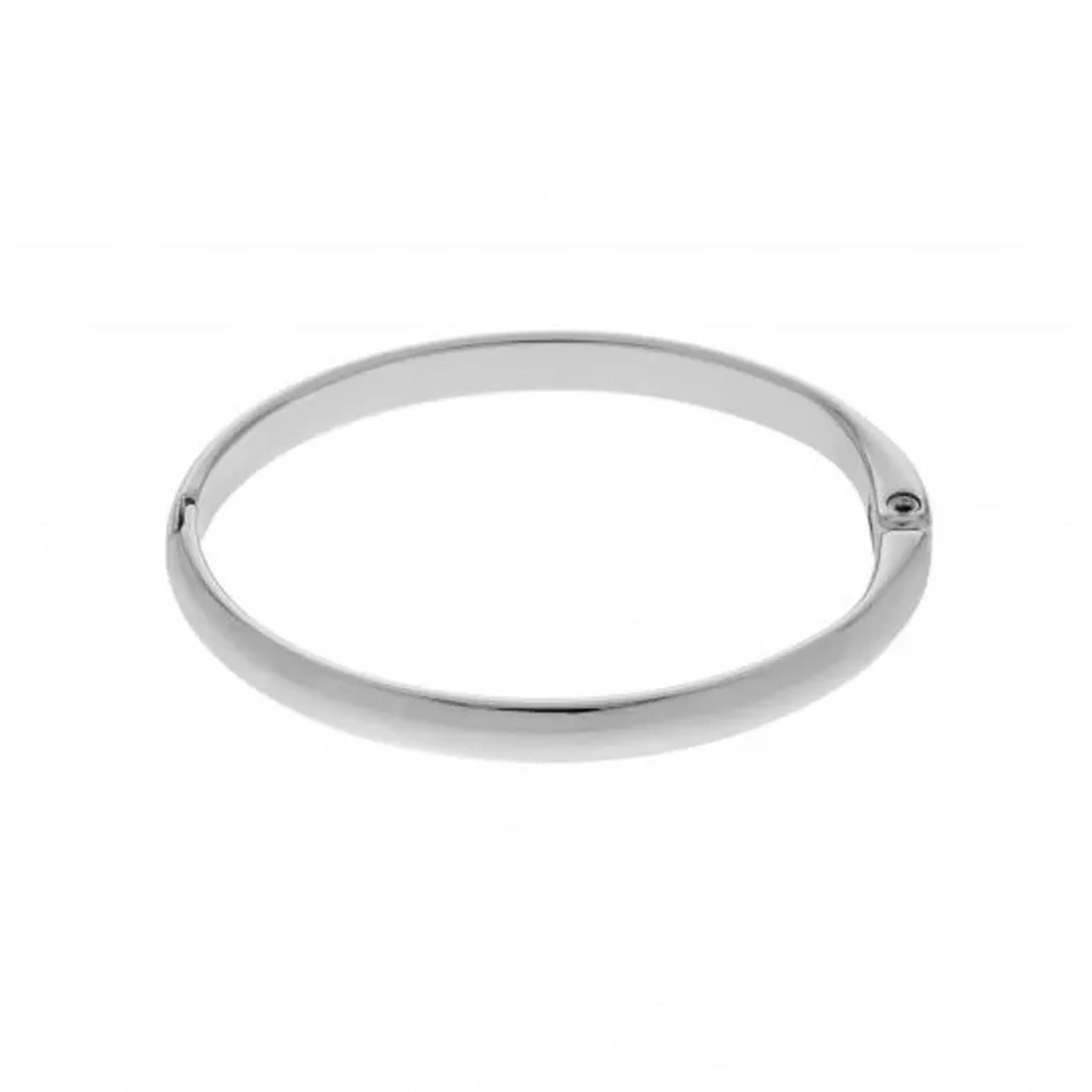 Bracelete liso M - ródio imagem