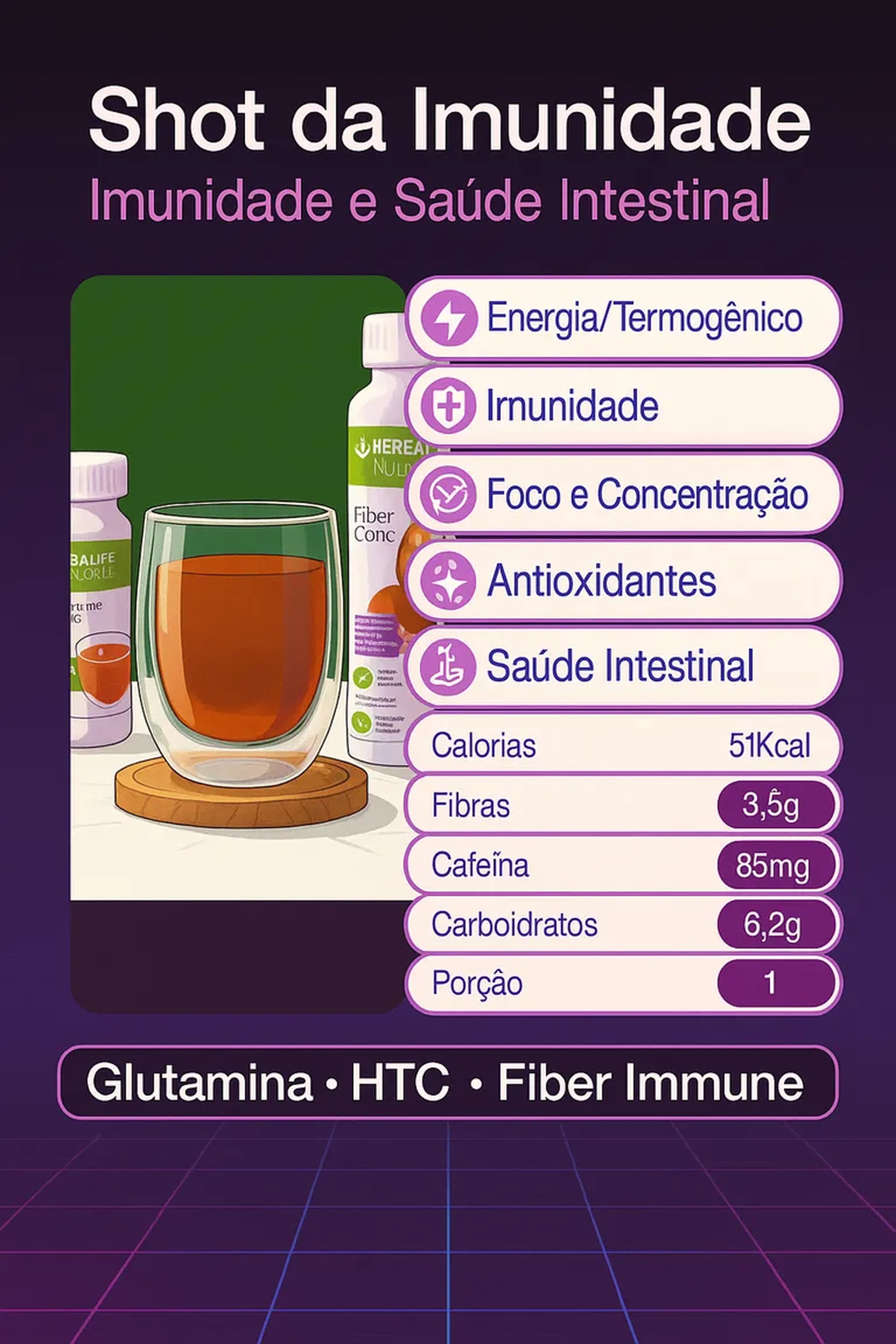 Shot da imunidade (copo ou garrafa 500ml) imagem