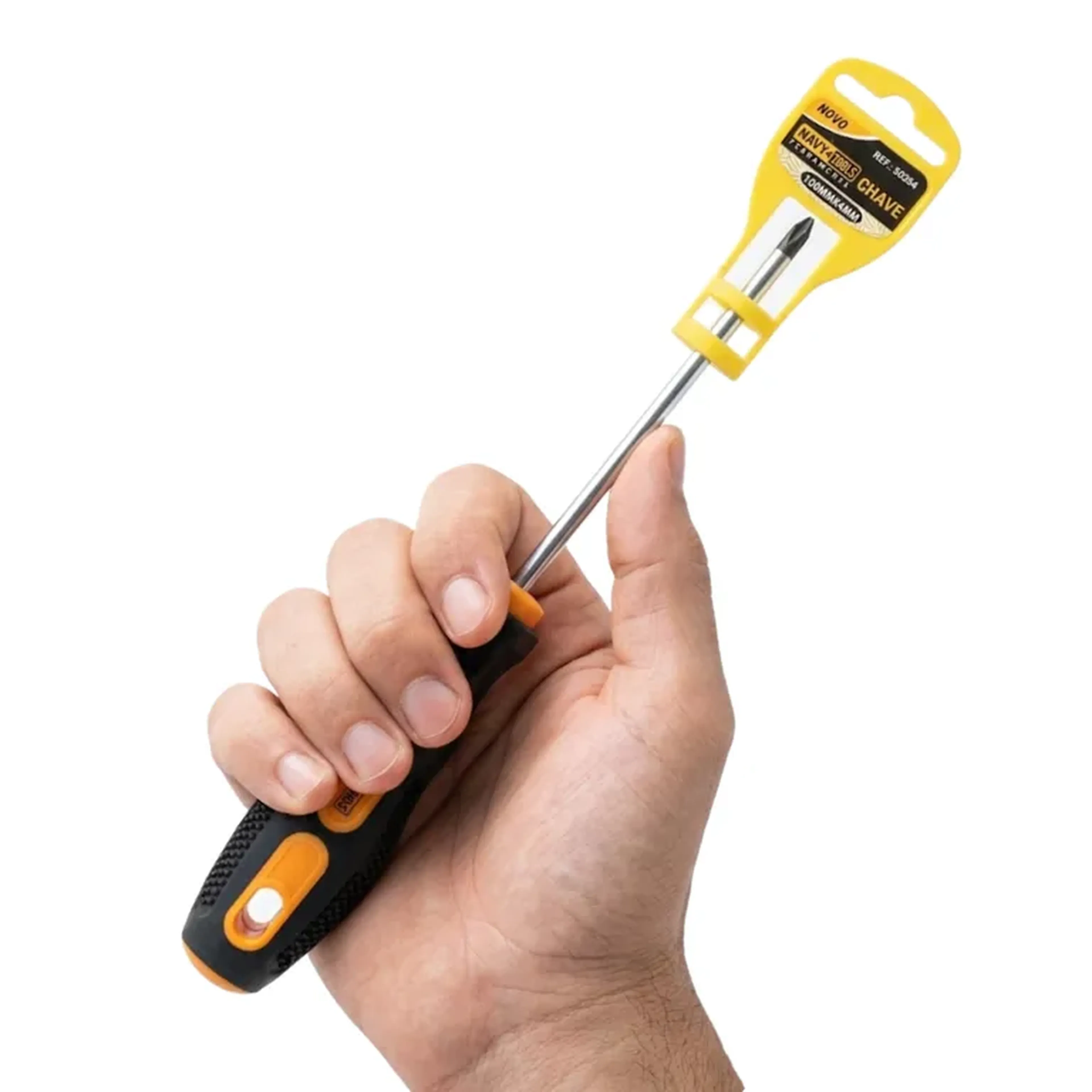 Chave de Fenda Cruzada Phillips 4x100mm Navy+Tools 50264 imagem