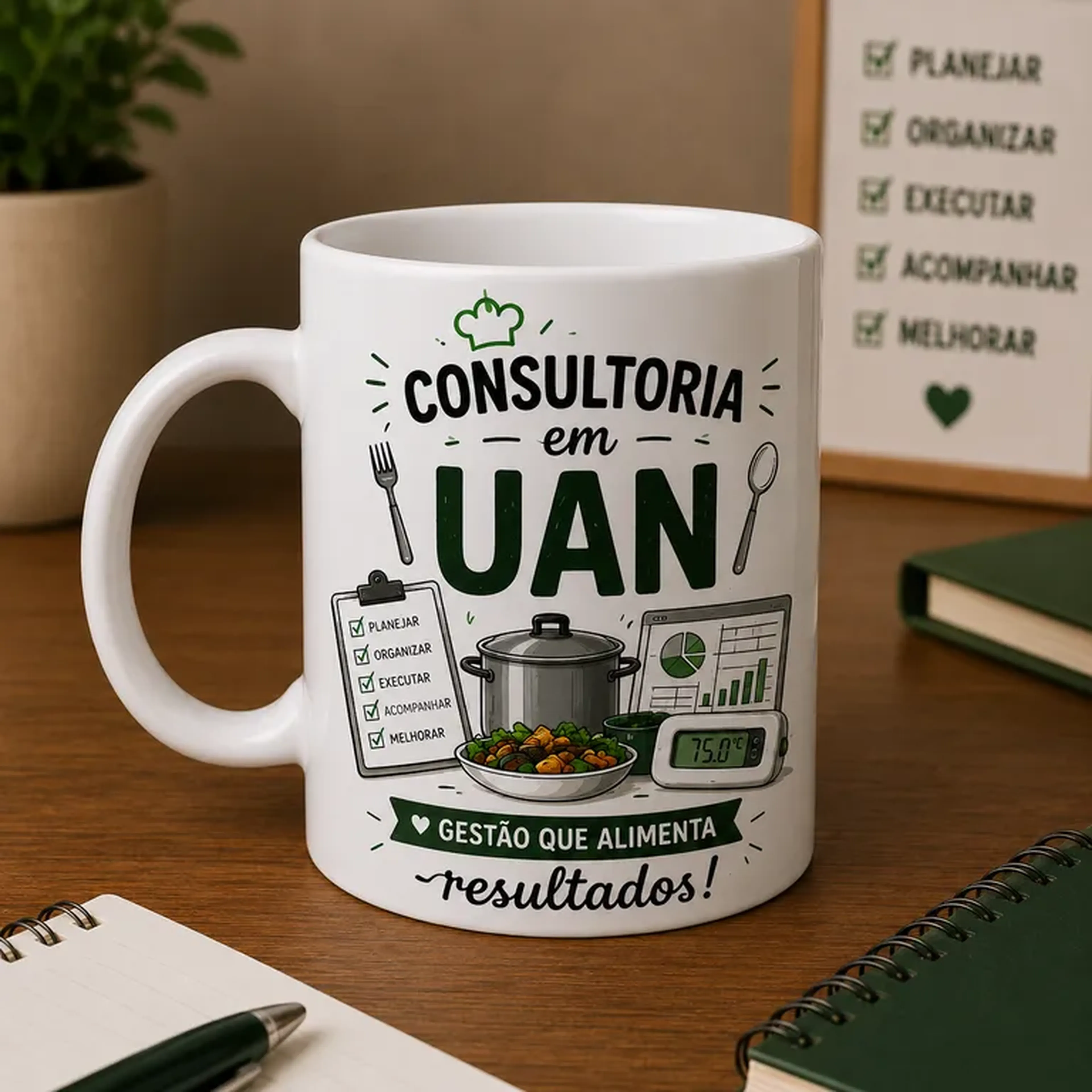 Caneca UAN - Consultoria Caos 1 - Porcelana 325ml imagem