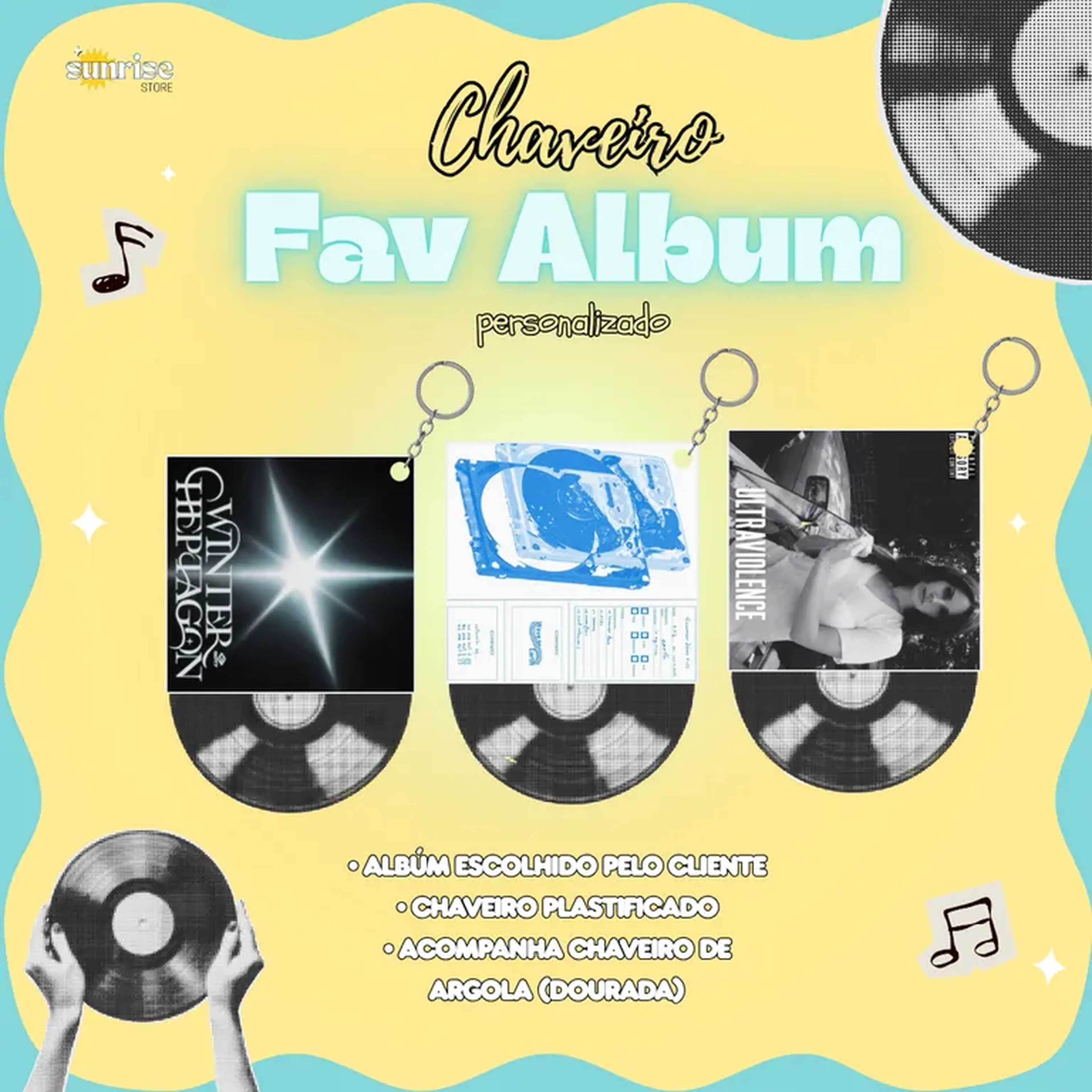 CHAVEIRO PERSONALIZADO - FAV ALBUM imagem