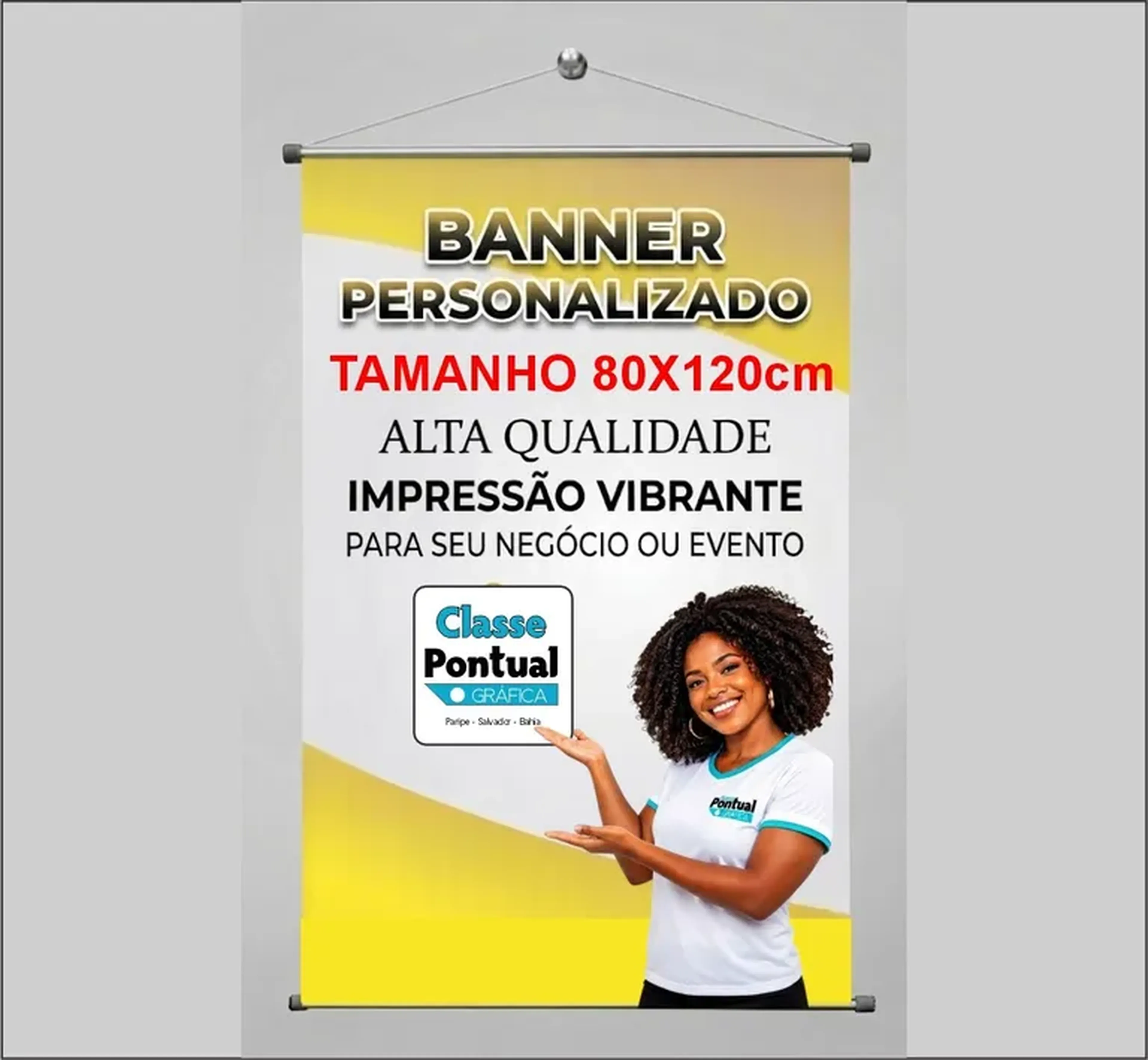 Banner 80x120cm (entrega grátis exclusivo Paripe) imagem