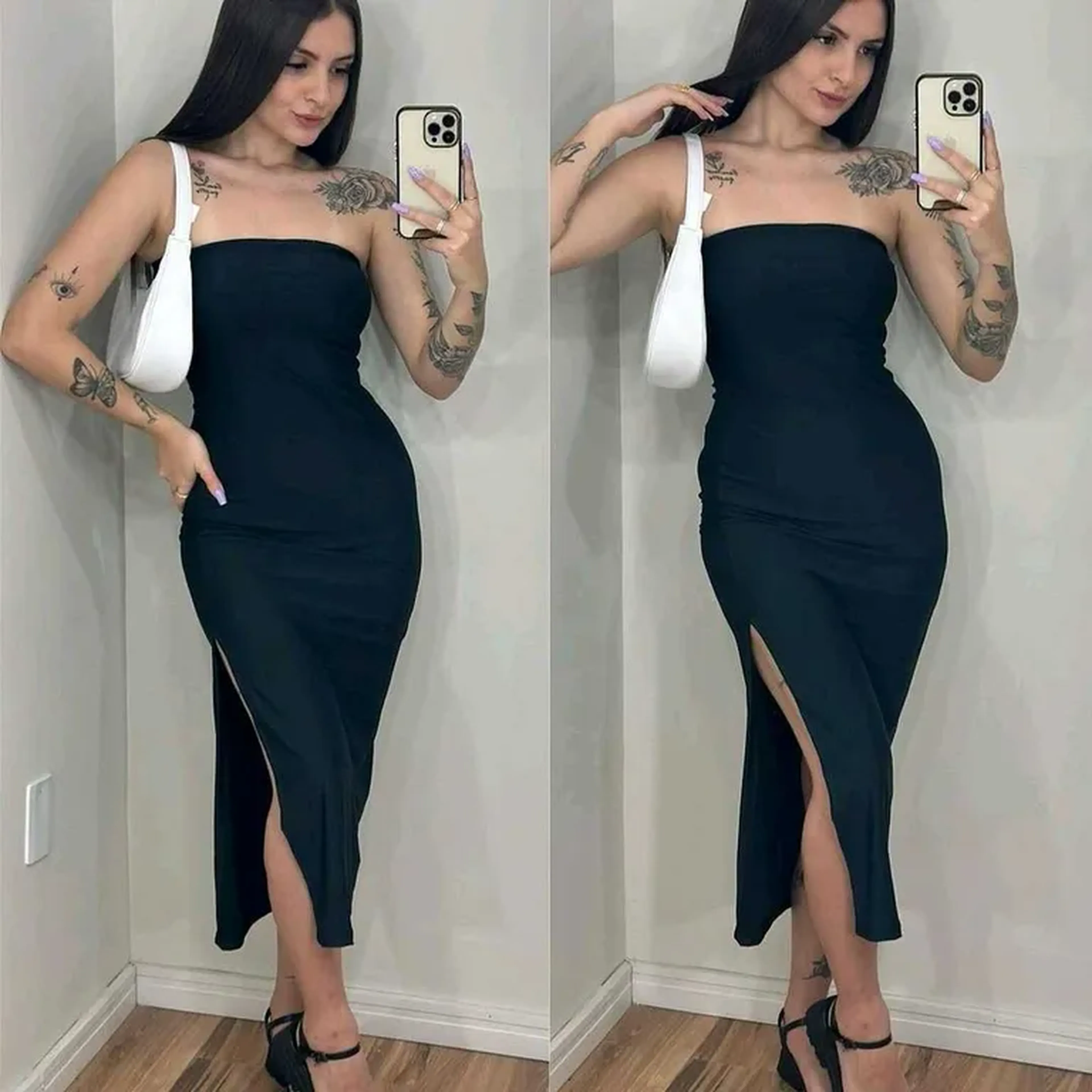 Vestido Tomara Anarruga Mid imagem