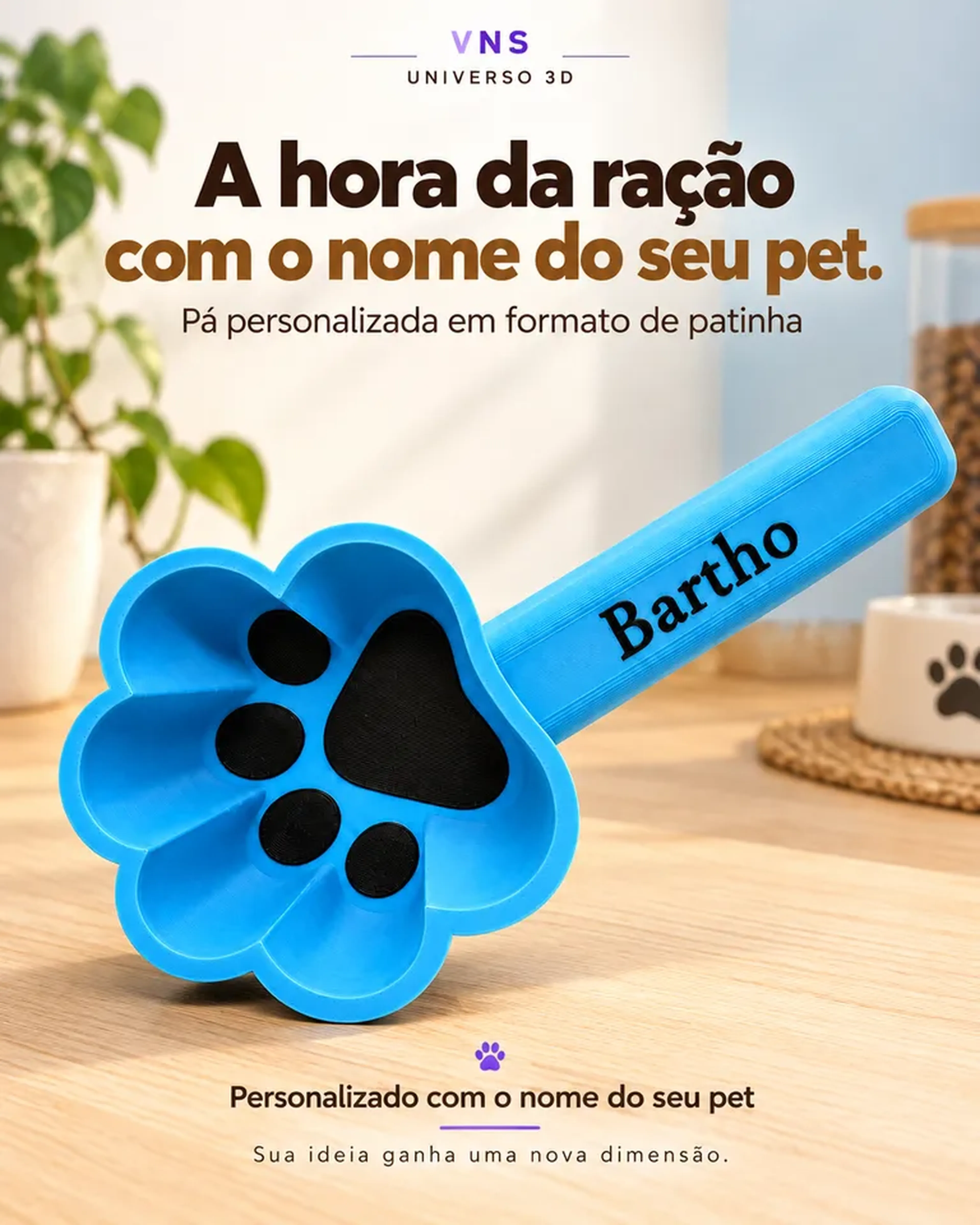 Pegador de ração personalizado imagem