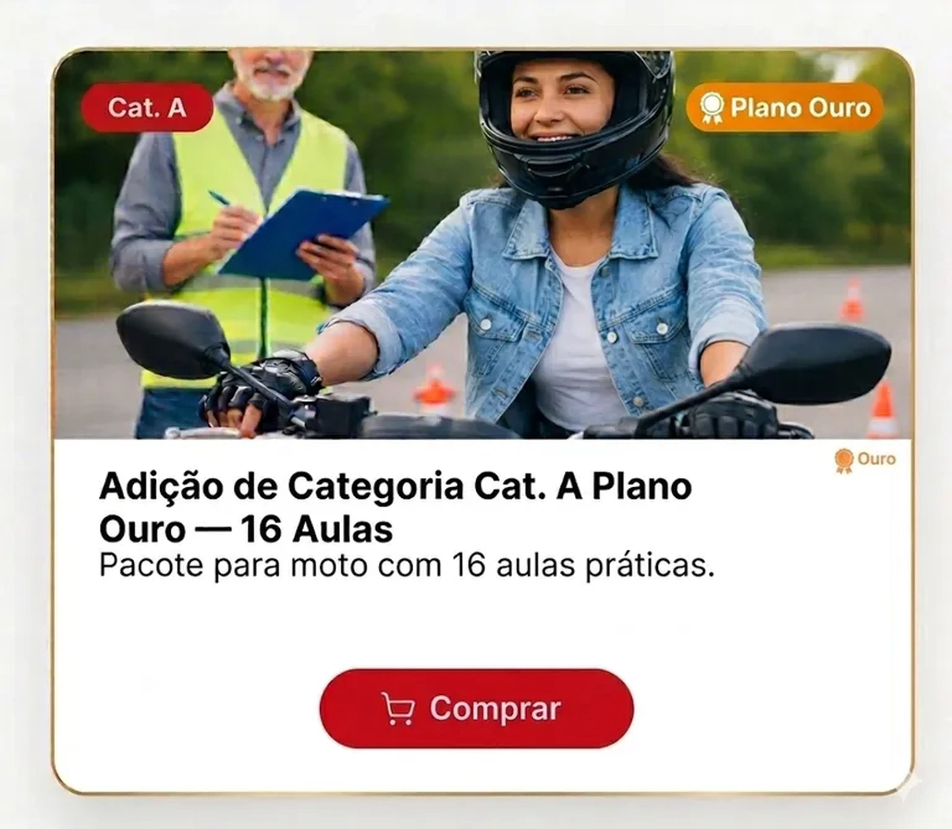 AD CAT – A PLANO OURO – MOTO 16 AULAS! imagem
