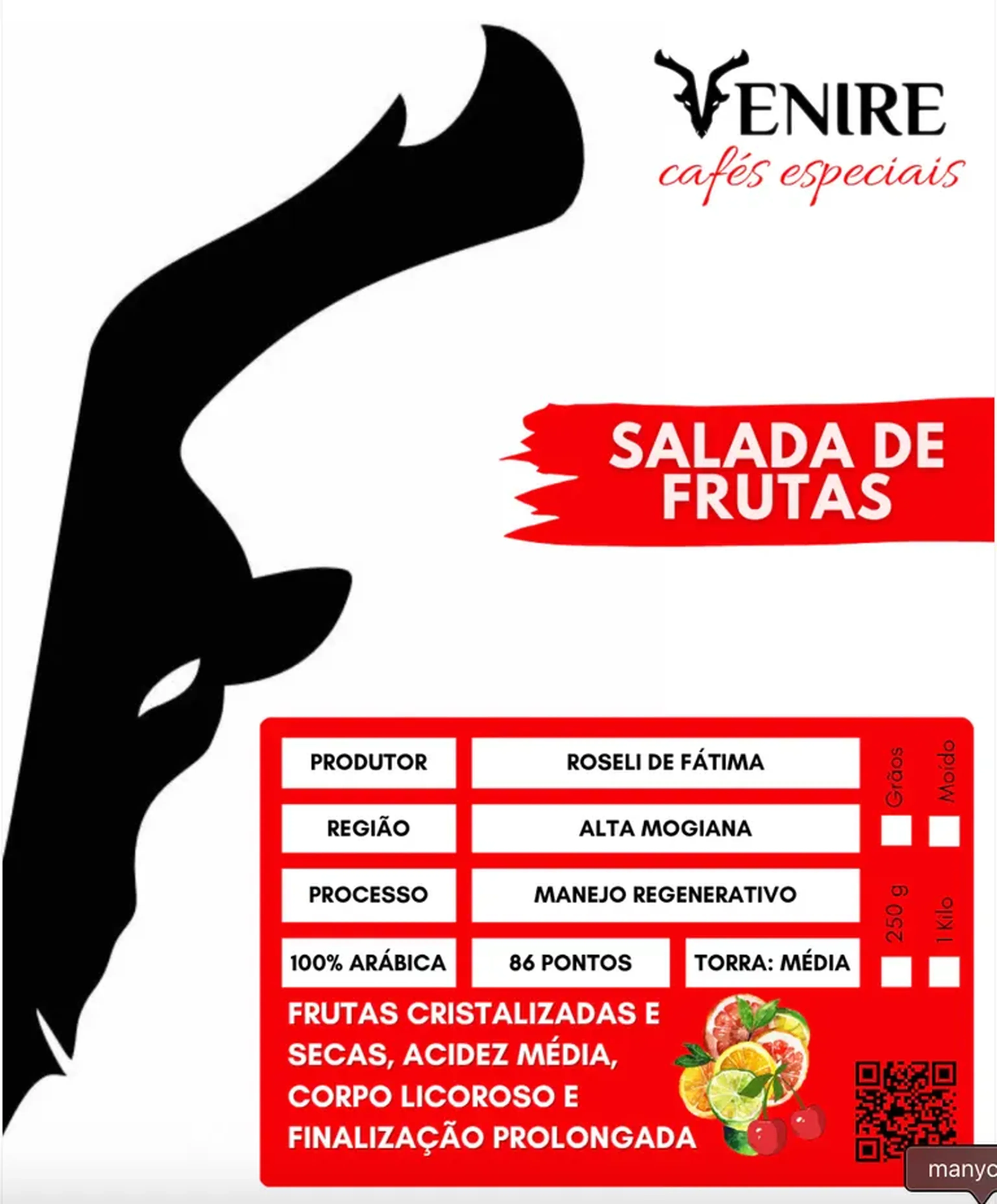 Café especial Venire Salada de Frutas 1 kg - para espresso imagem