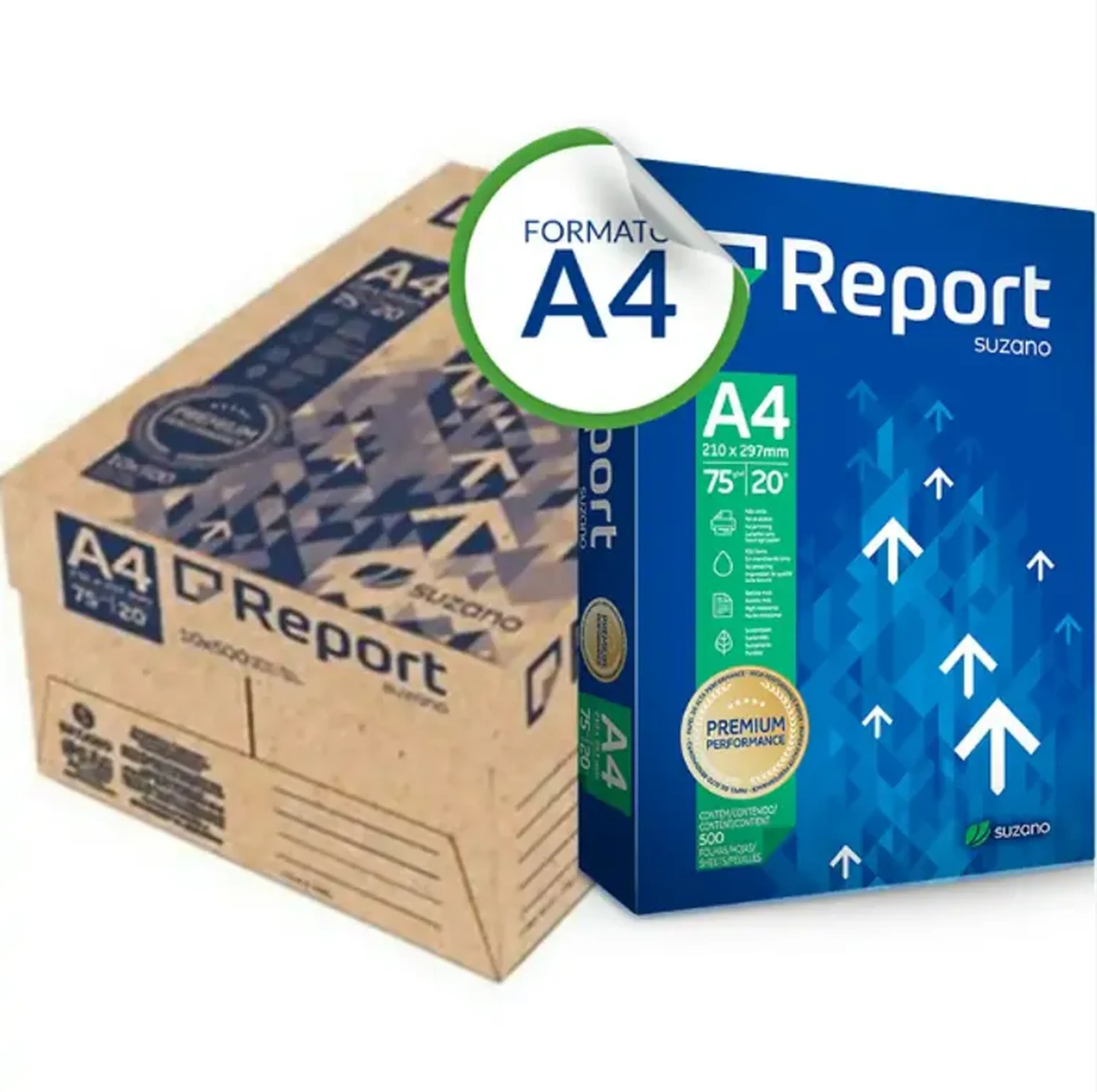 Papel Sulfite Report A4 Branco 75g 500 folhas imagem