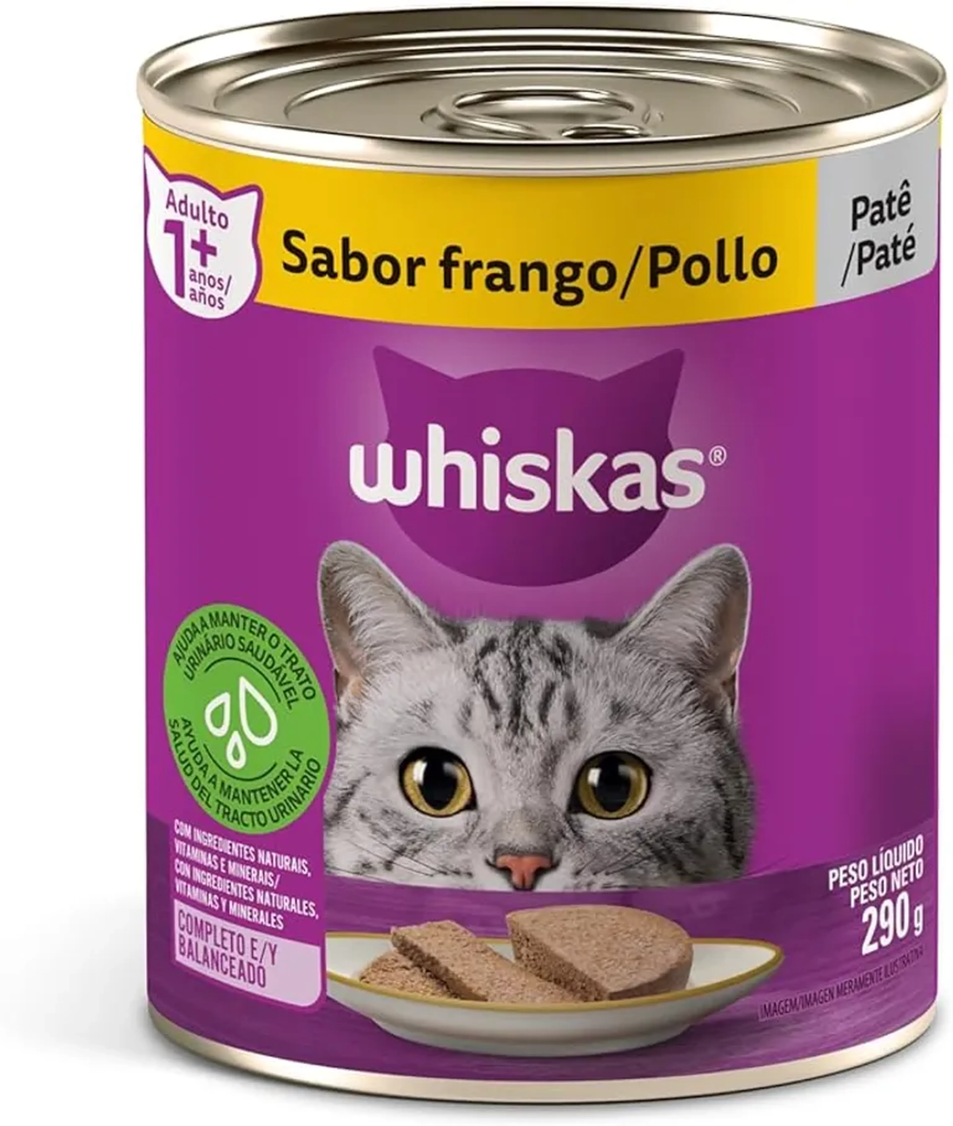 Whiskas Lata Sabor Frango ao molho unidades imagem