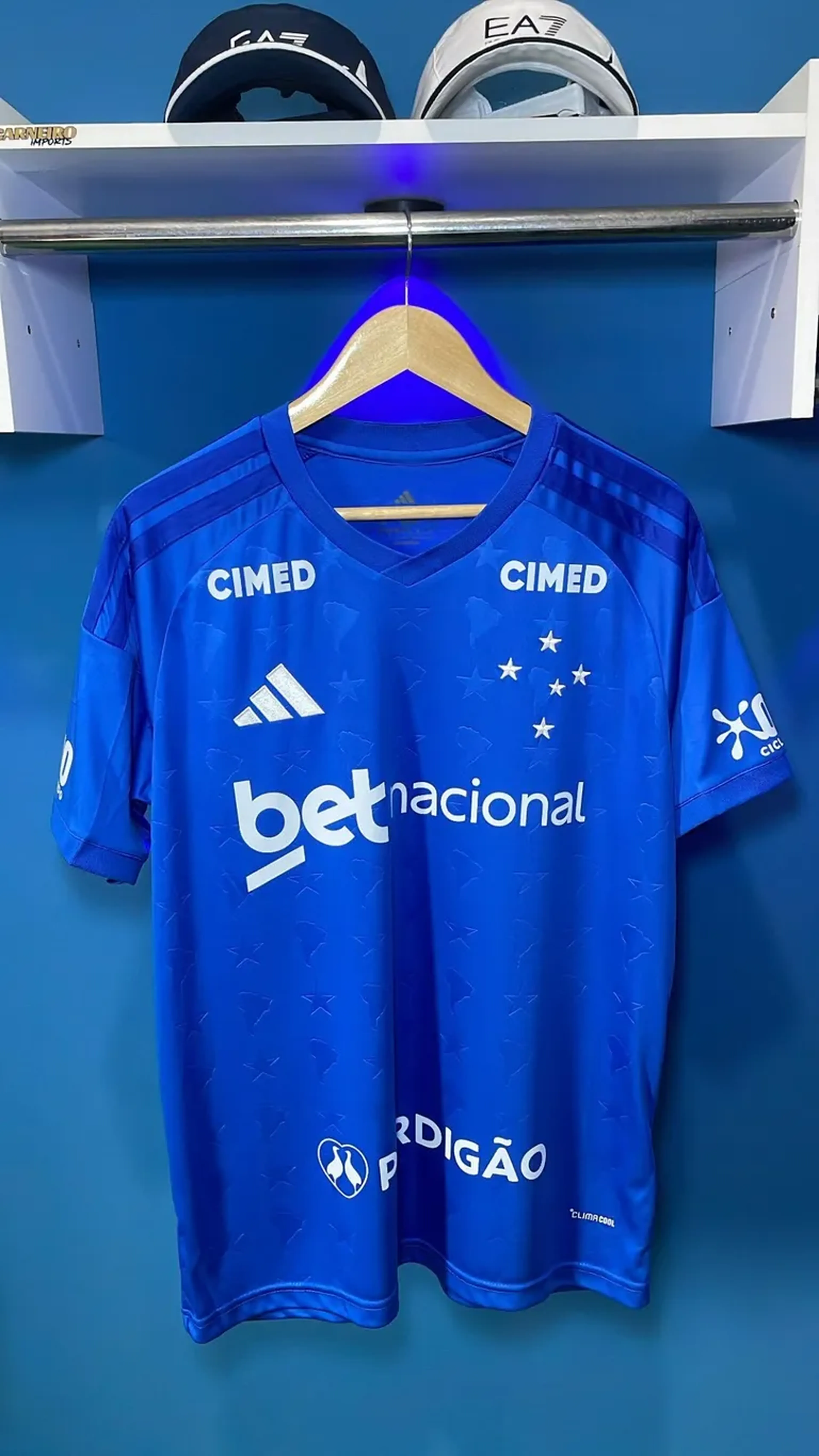 Camiseta I Cruzeiro 2026 Full Patrocínios + Nome e numero imagem