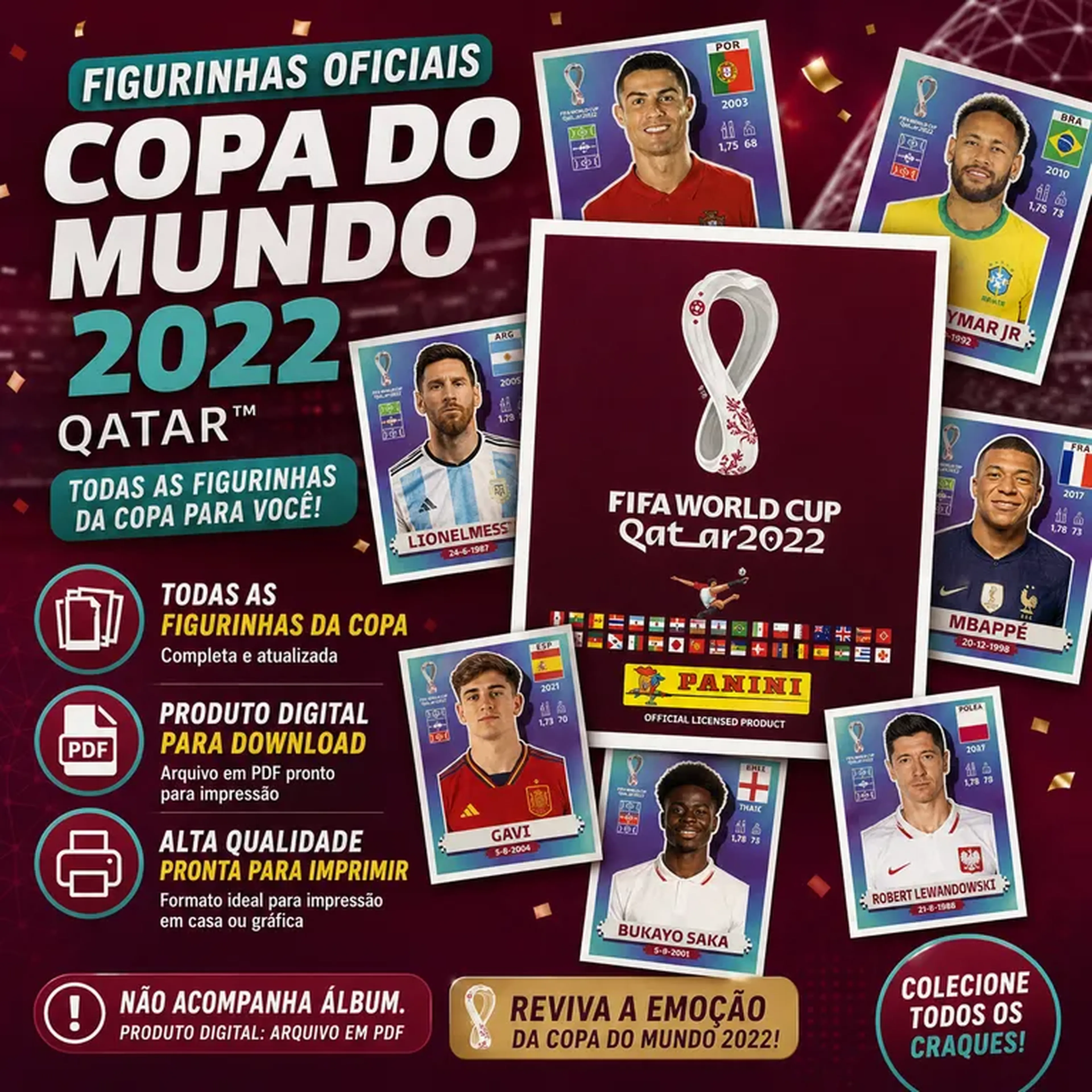 2022 - Figurinhas Copa do Mundo Qatar 2022 imagem