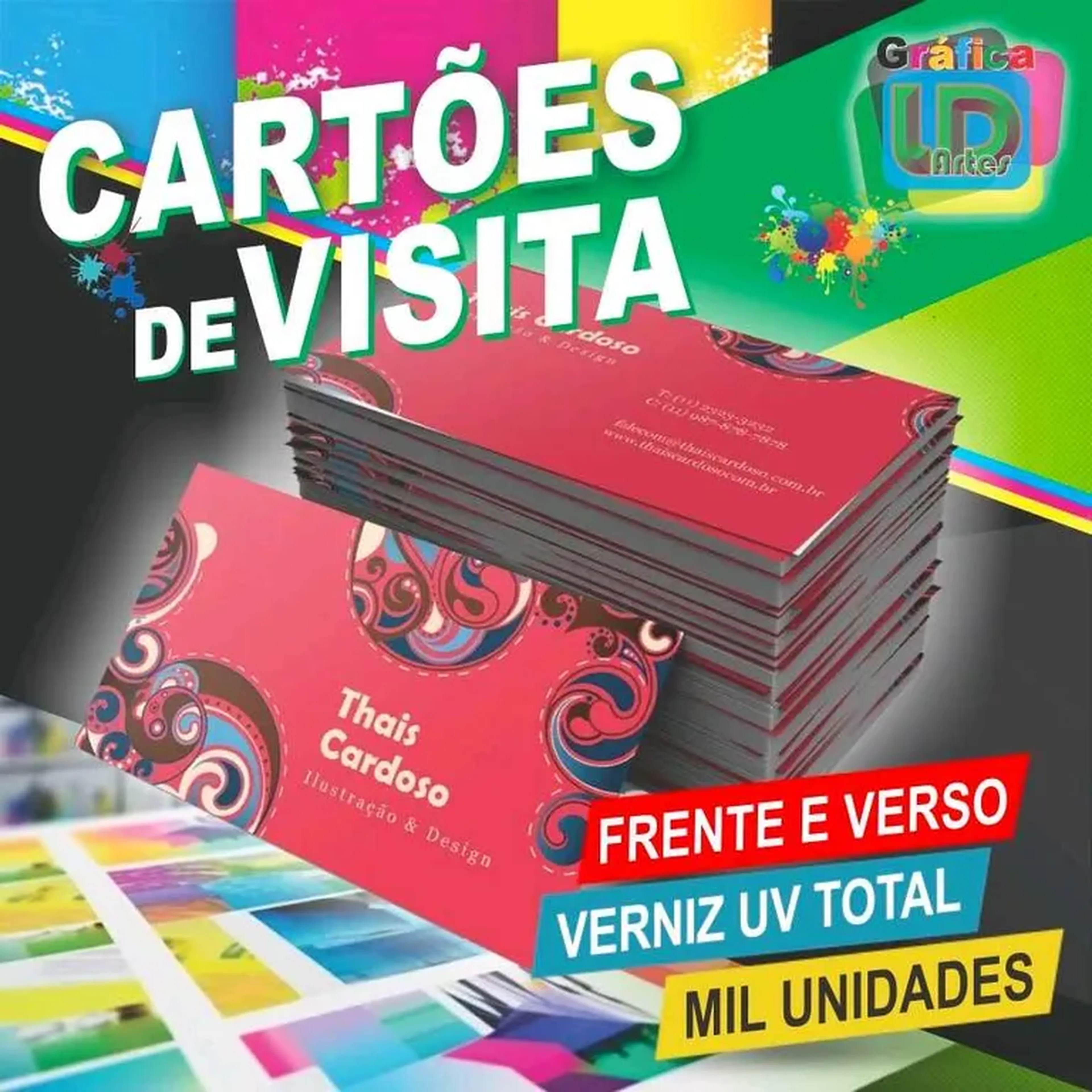 Cartões de Visita 4x4 imagem