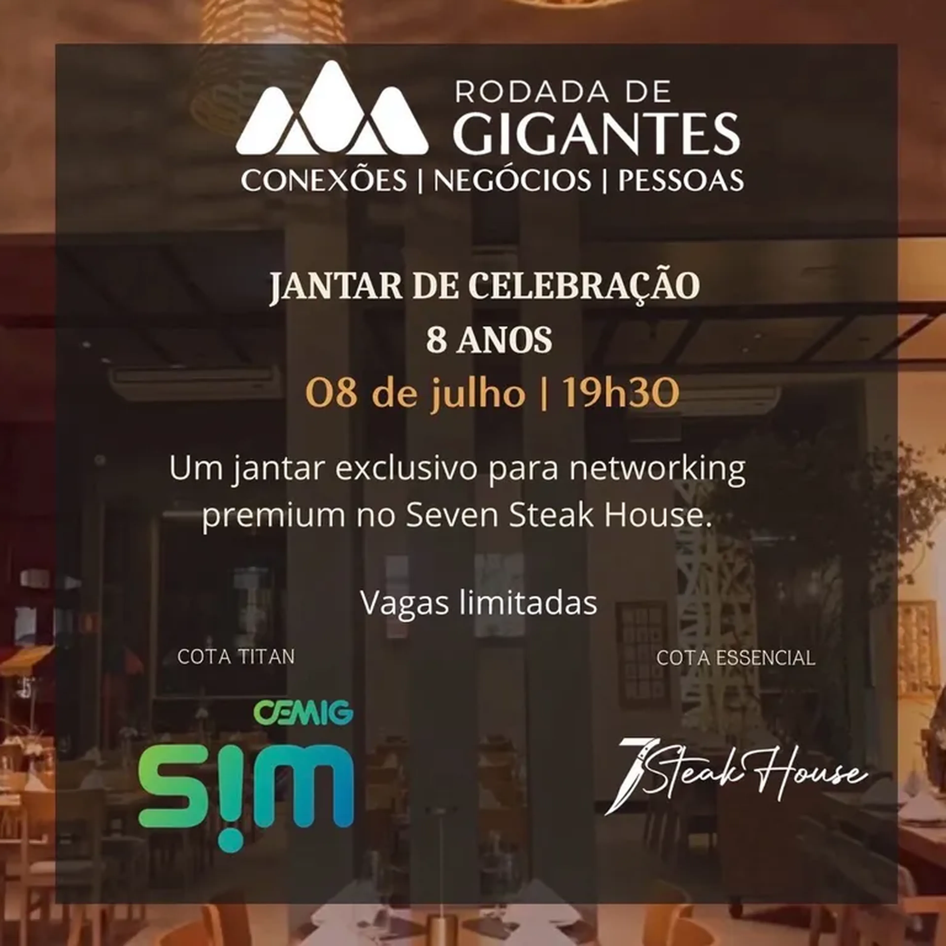 Jantar de networking Rodada de Gigantes imagem