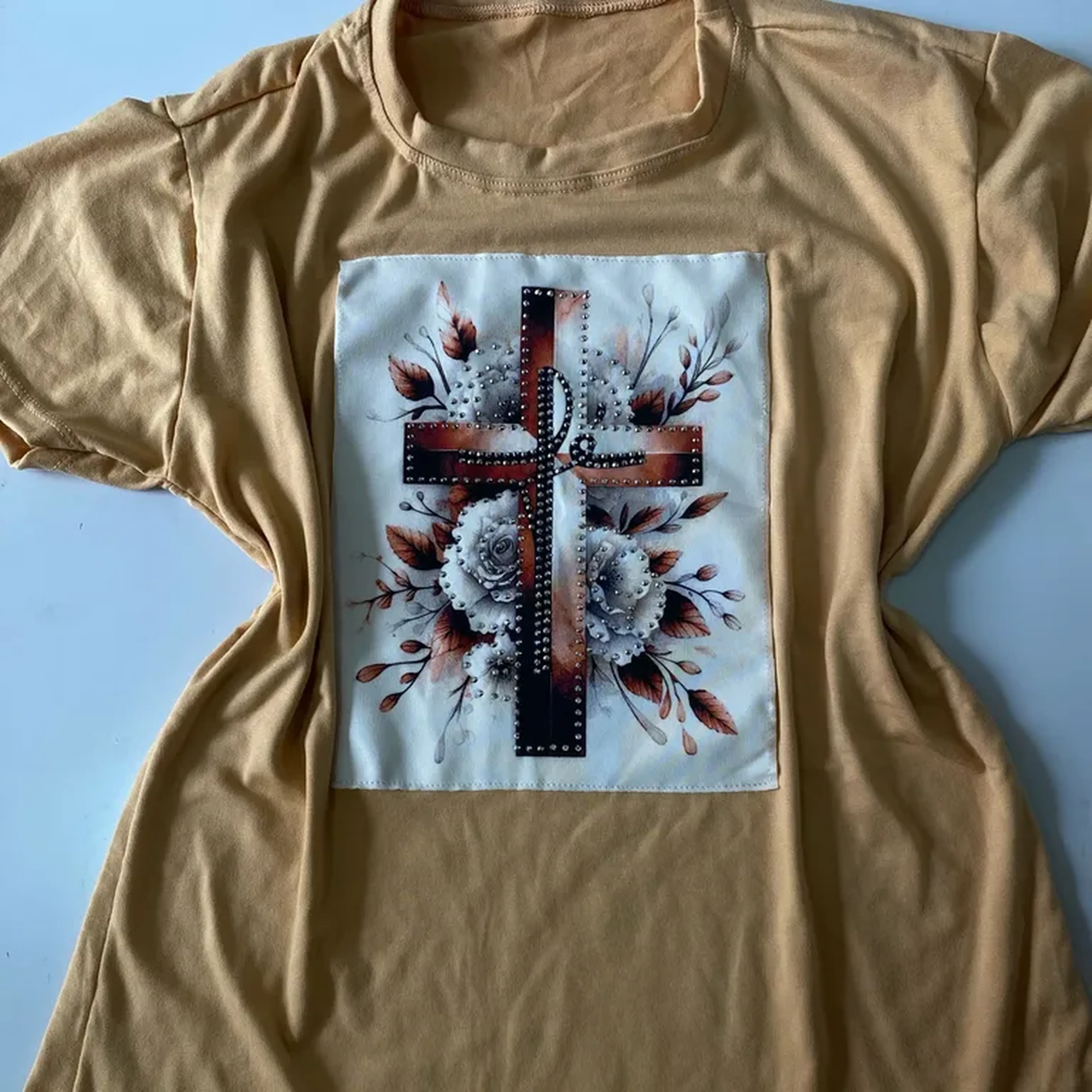 Tshirt frase Fé imagem
