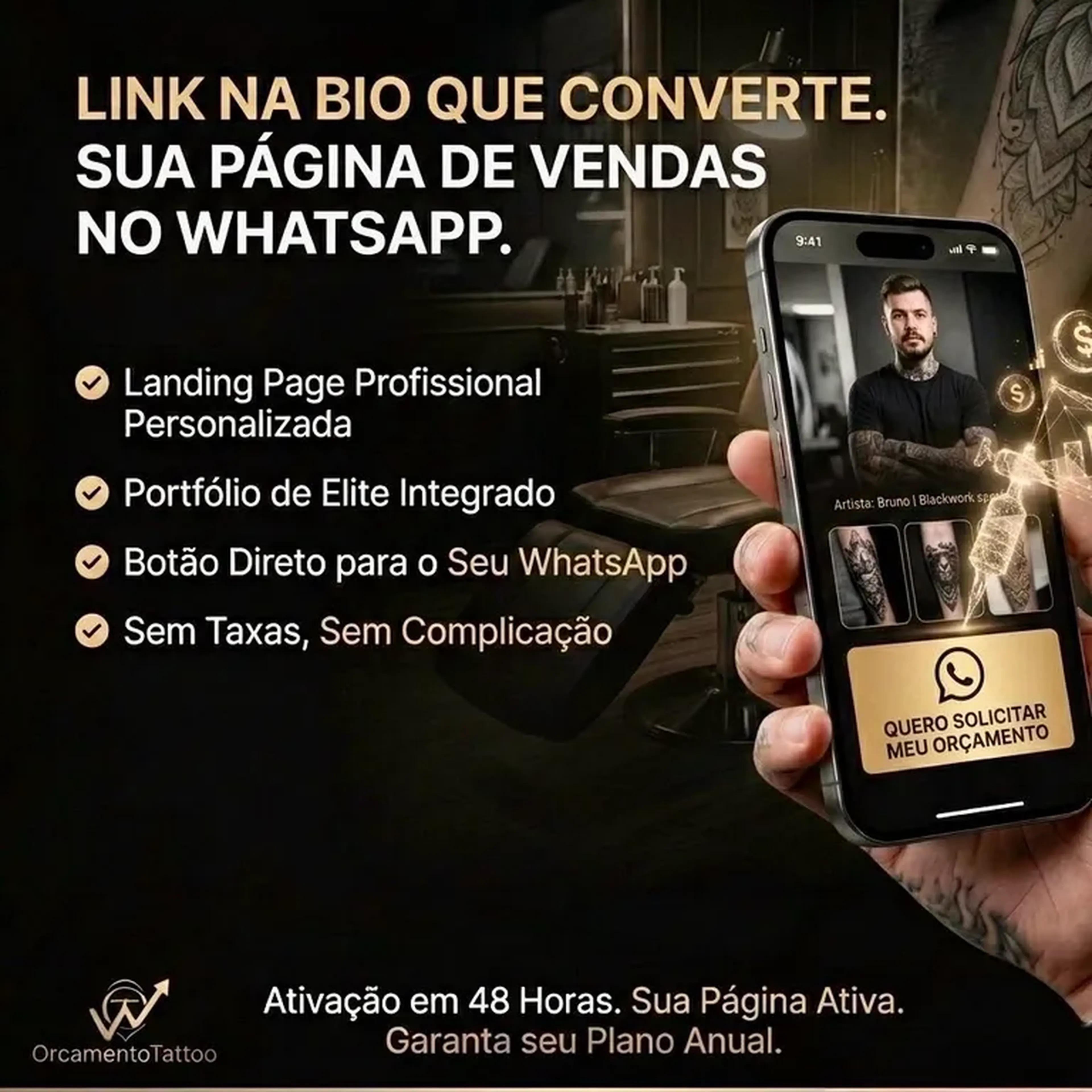 Link na Bio - Página de venda imagem