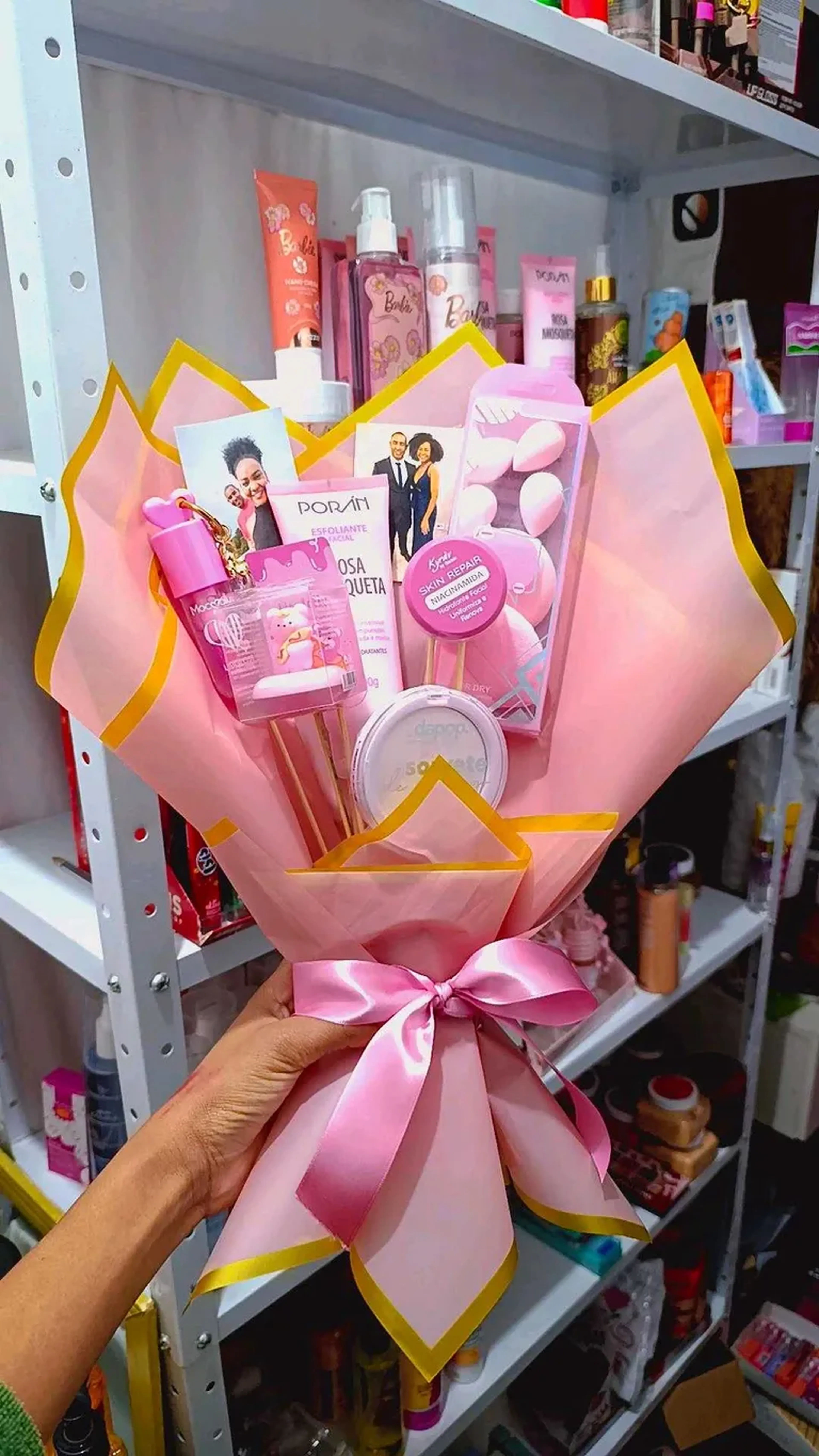 Buquê rosa dia dos namorados imagem