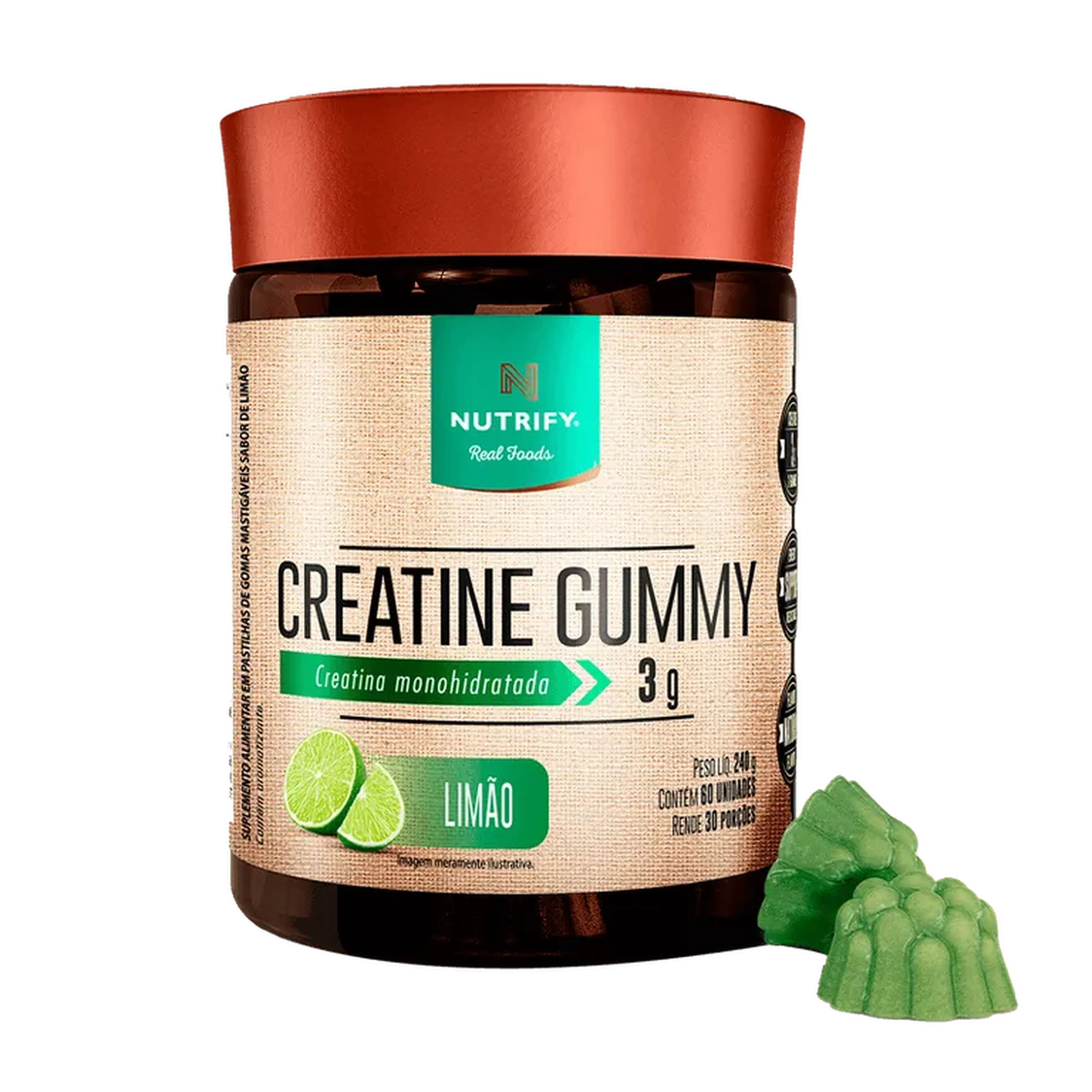 Creatine Gummy Limão | 60 unidades imagem