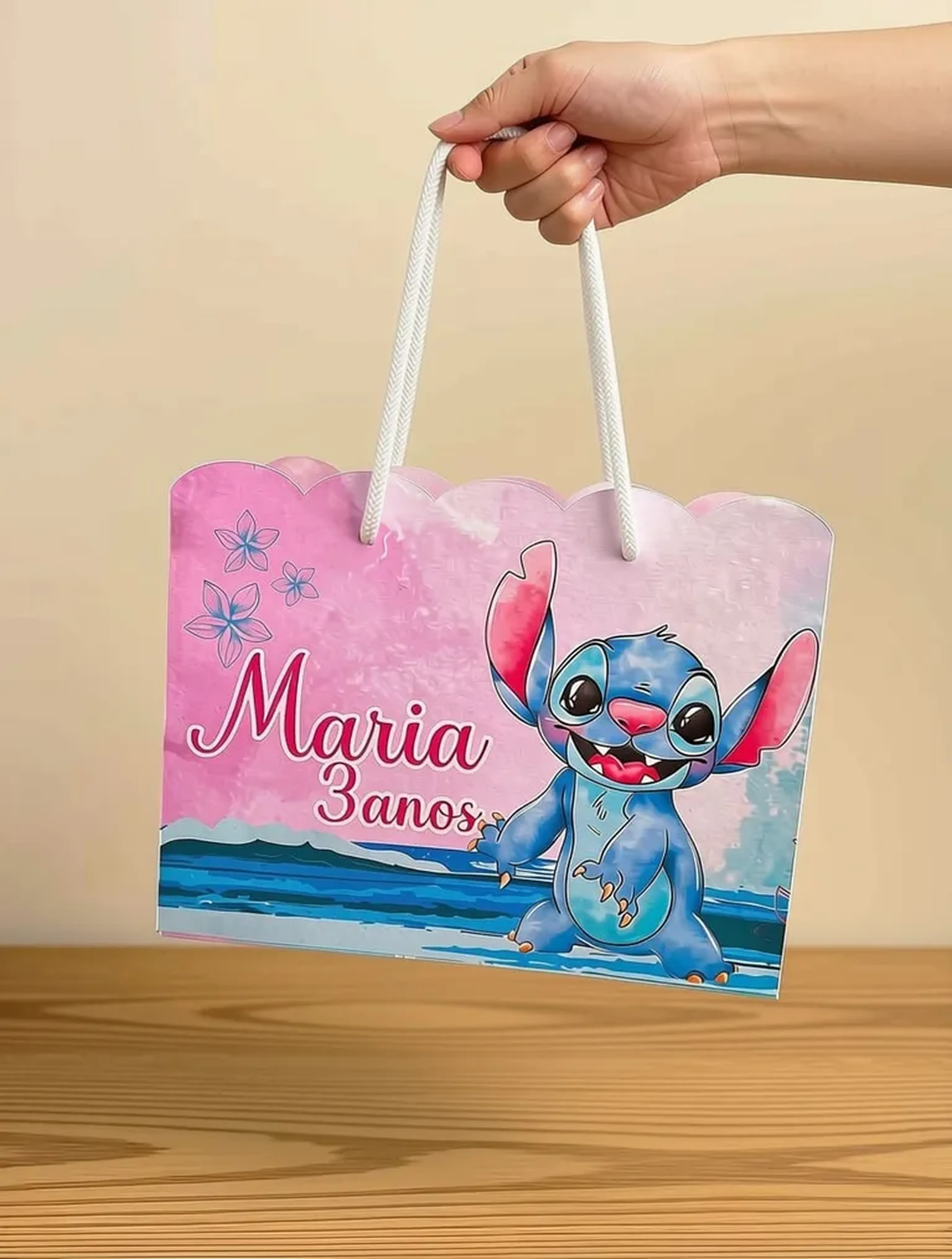 10 Sacolinhas personalizada 15x19,80x7 - Pegue e monte imagem