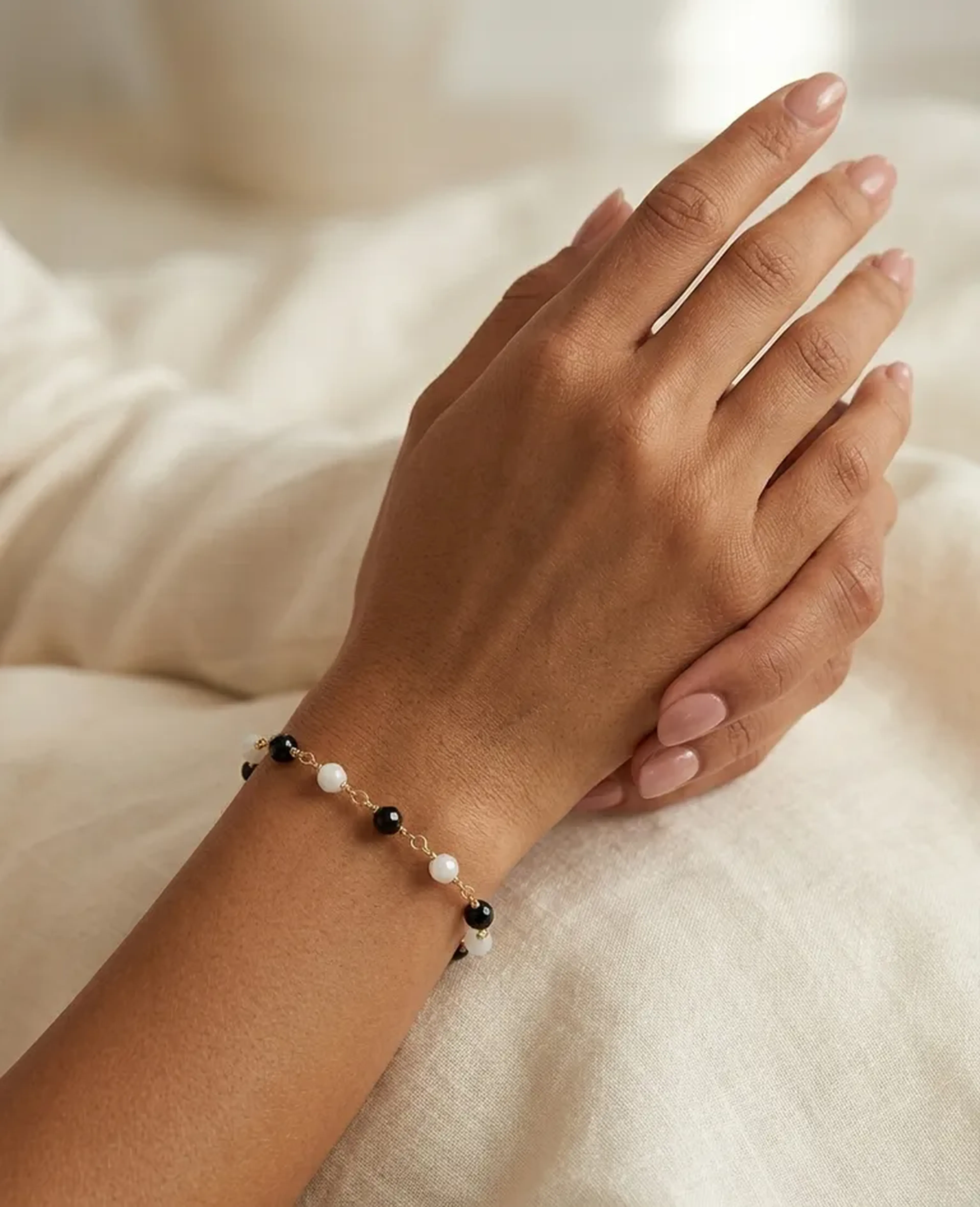 ​Pulseira Cristal Noir Blanc imagem