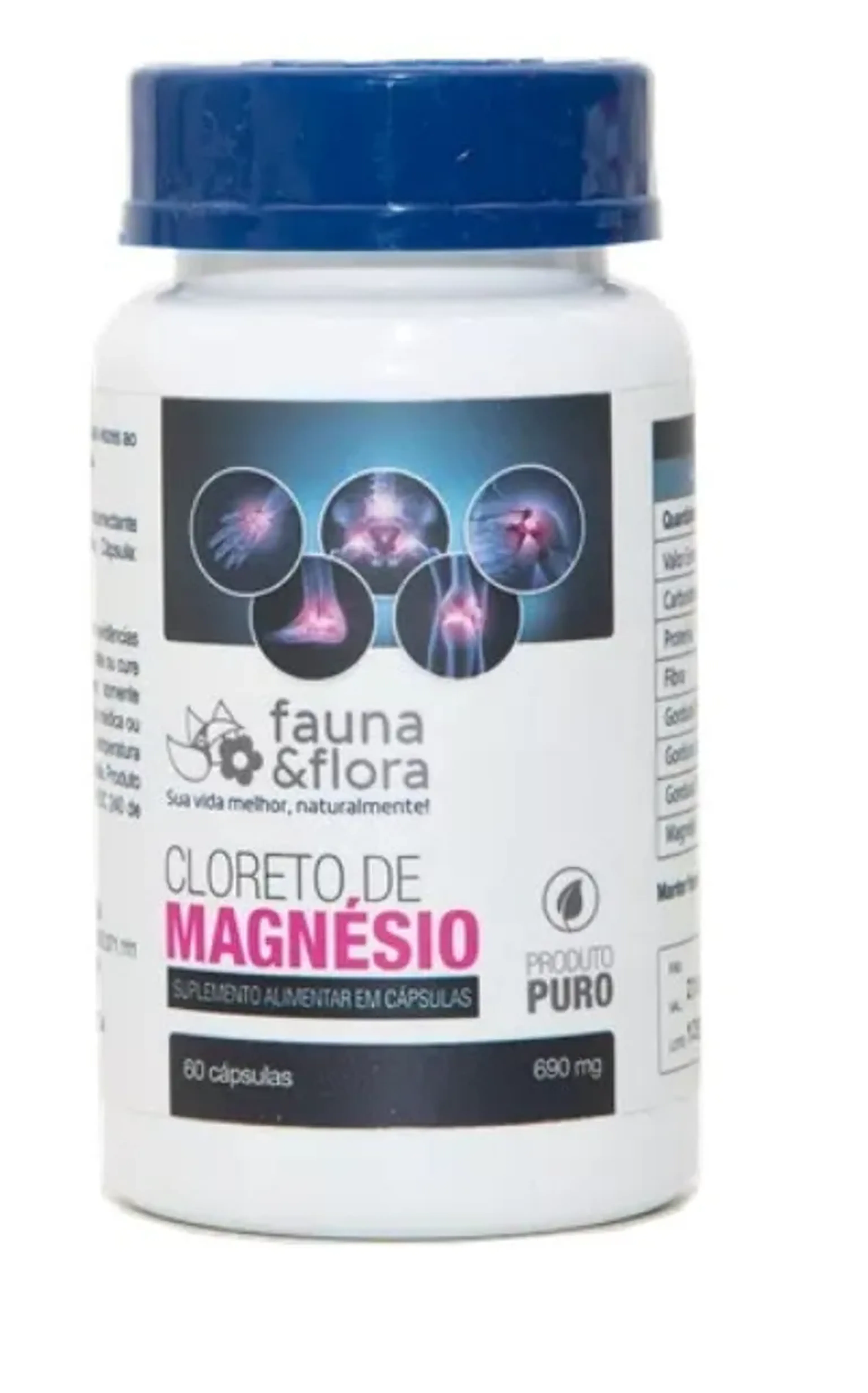 Cloreto de Magnésio - Fauna e Flora 60 cápsulas imagem