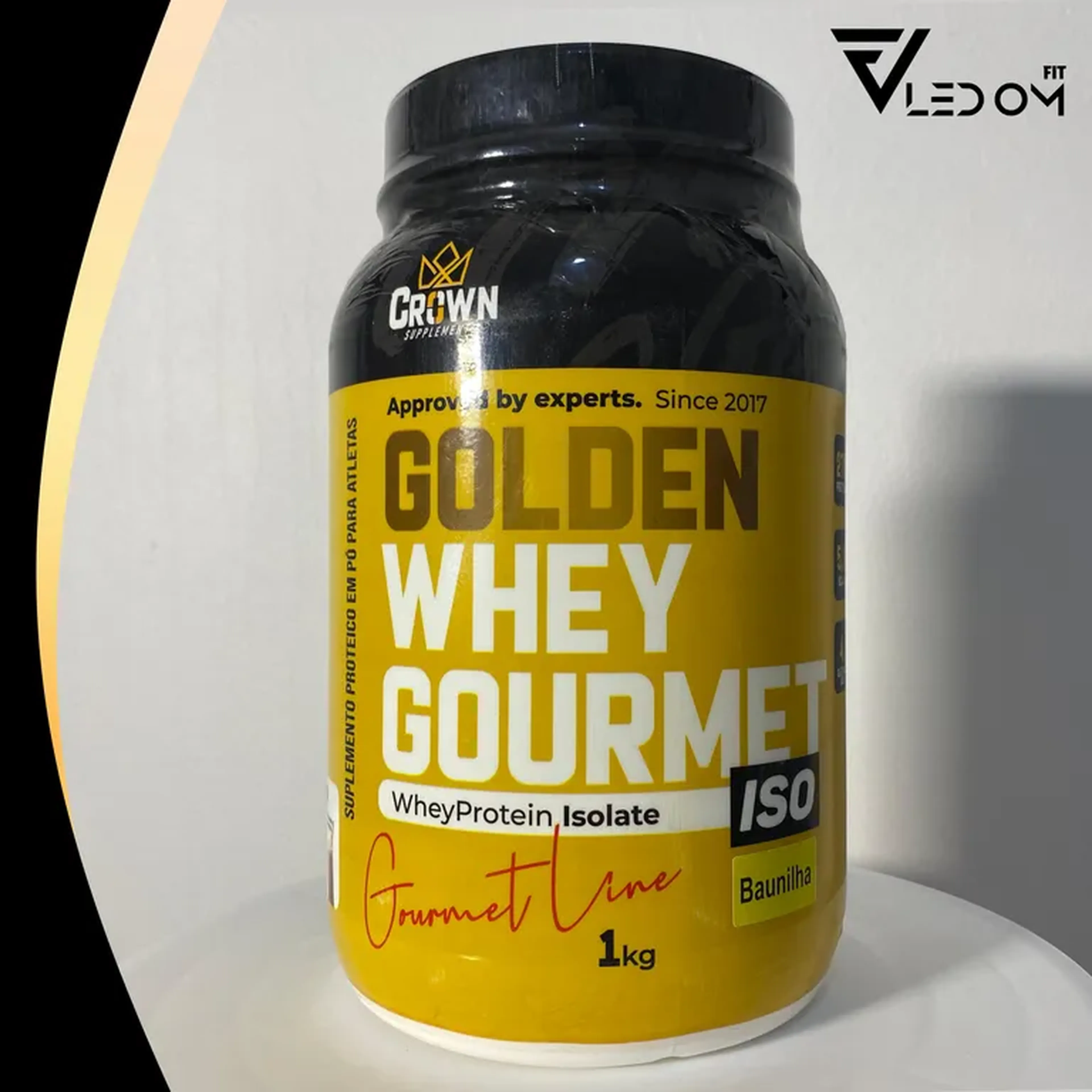 Whey Gourmet Isolado - 1Kg - Baunilha imagem