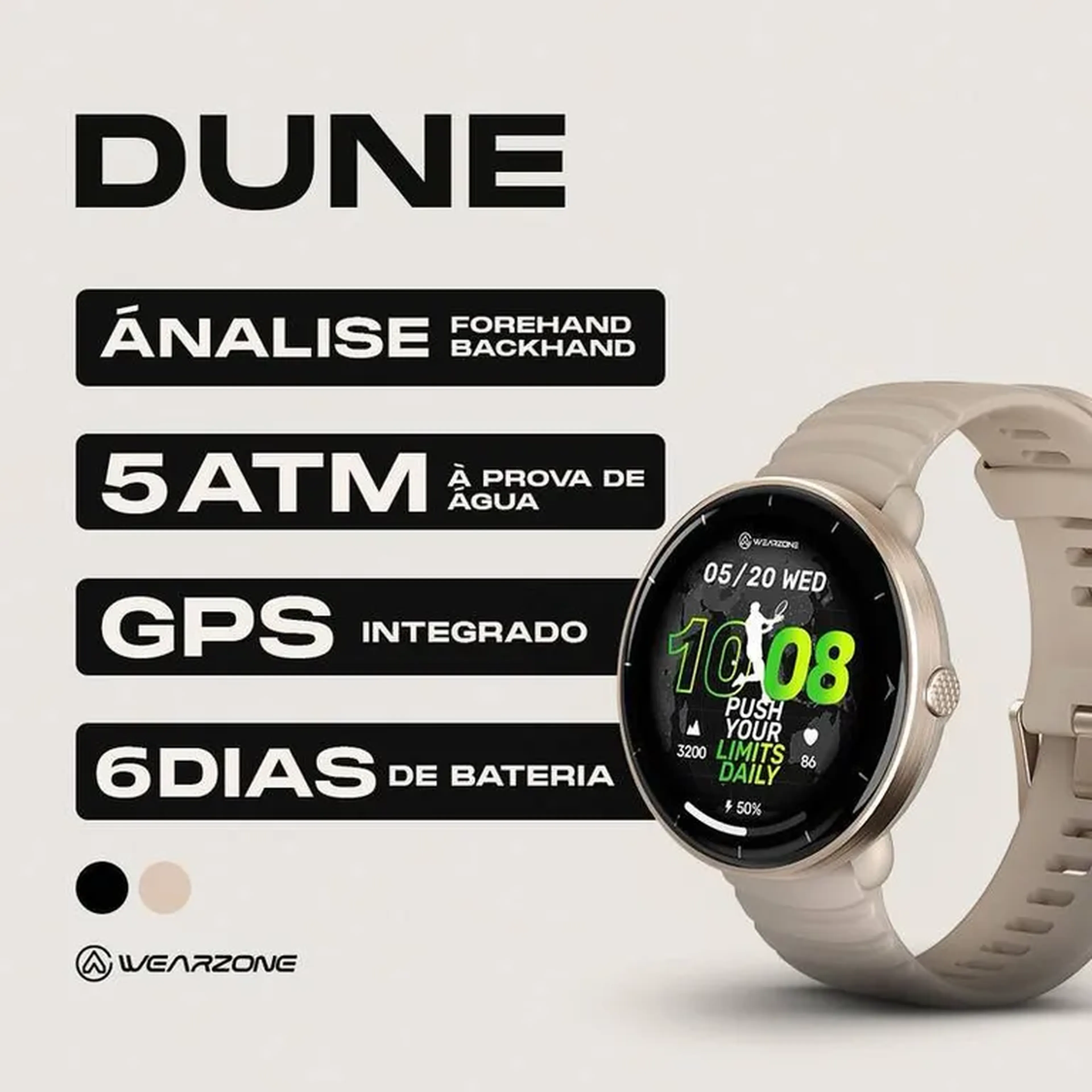DUNE | GPS | 5ATM | Beach Tennis imagem