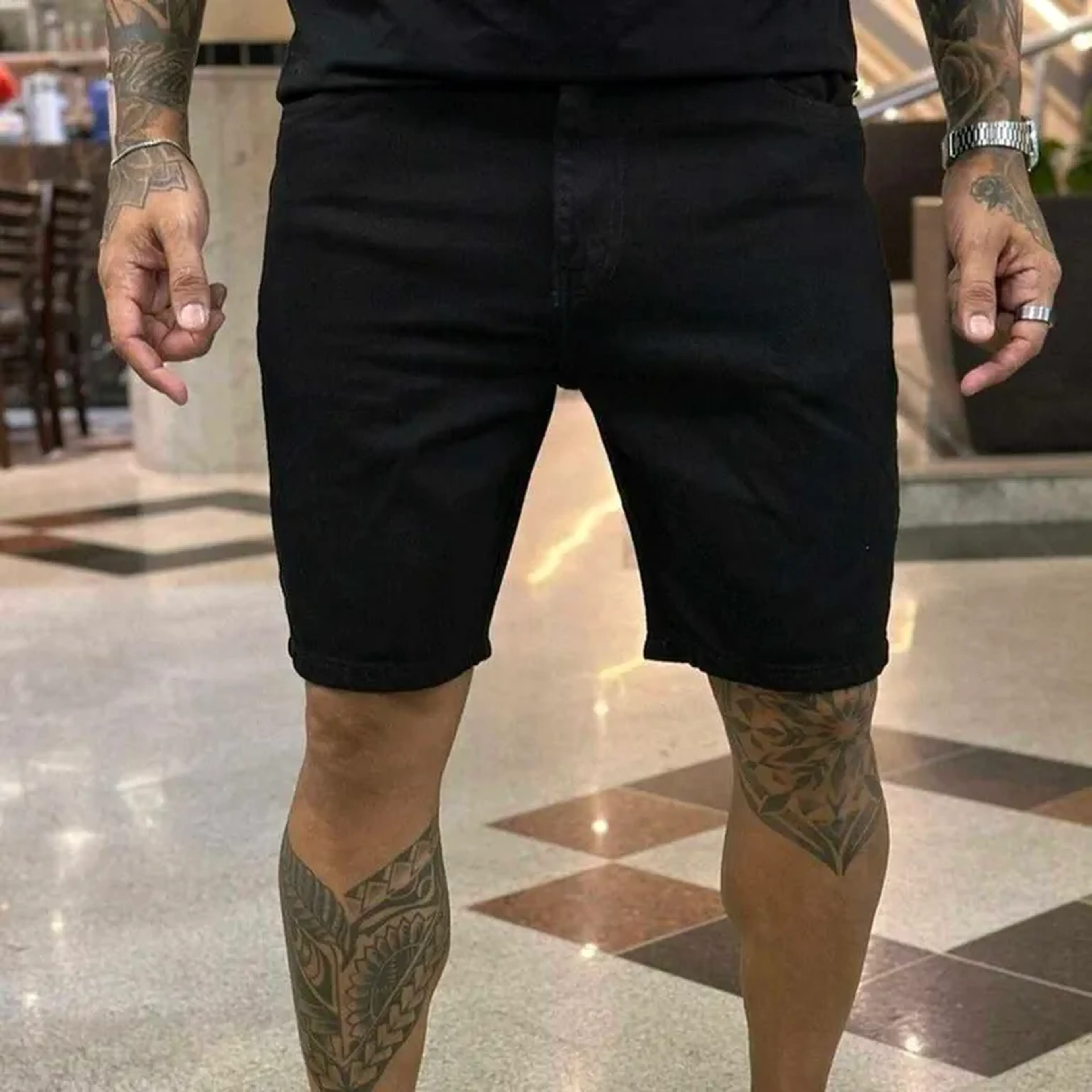 Bermudas Jeans LLeva imagem