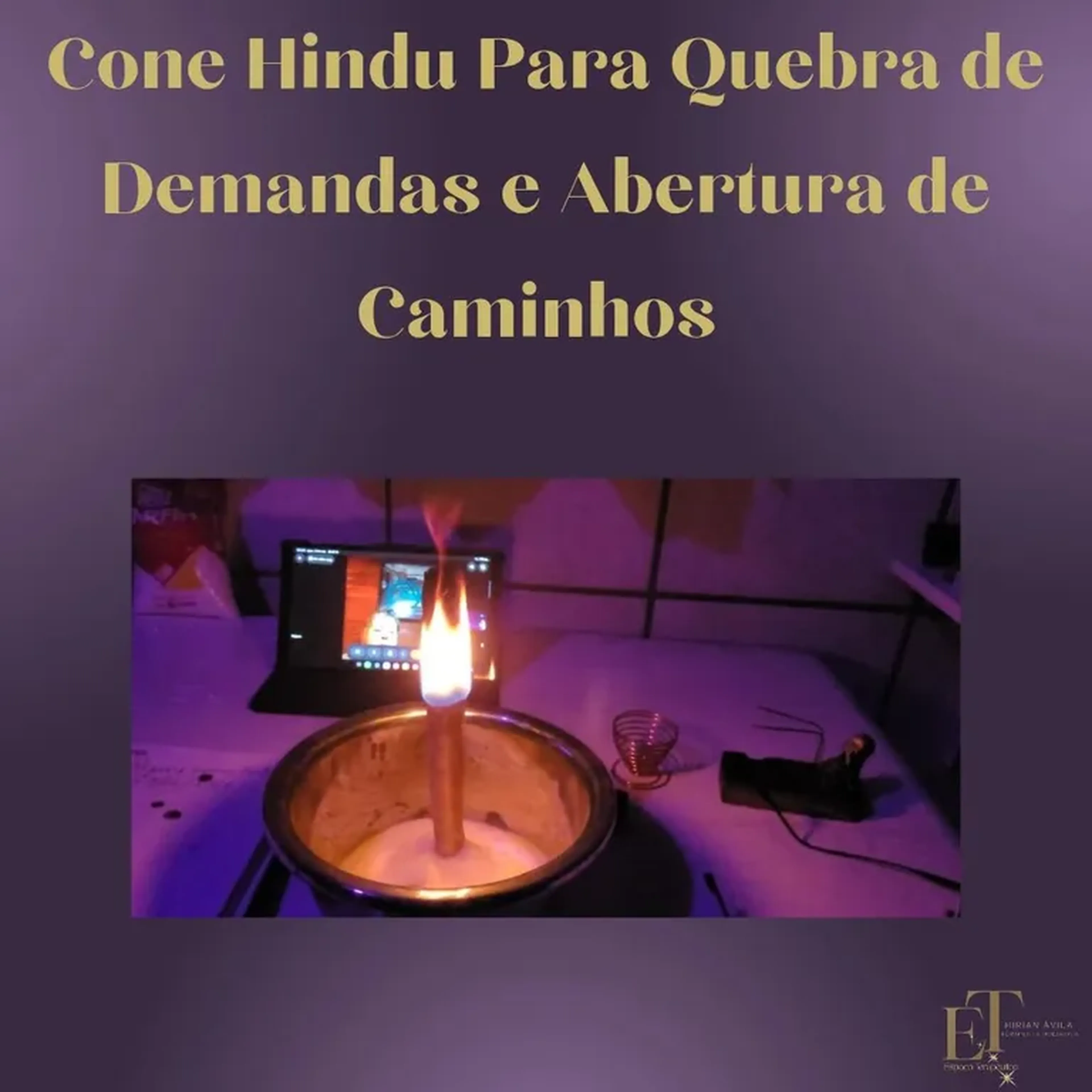 Cone Hindu Para Quebra de Demandas e Abertura de Caminhos imagem