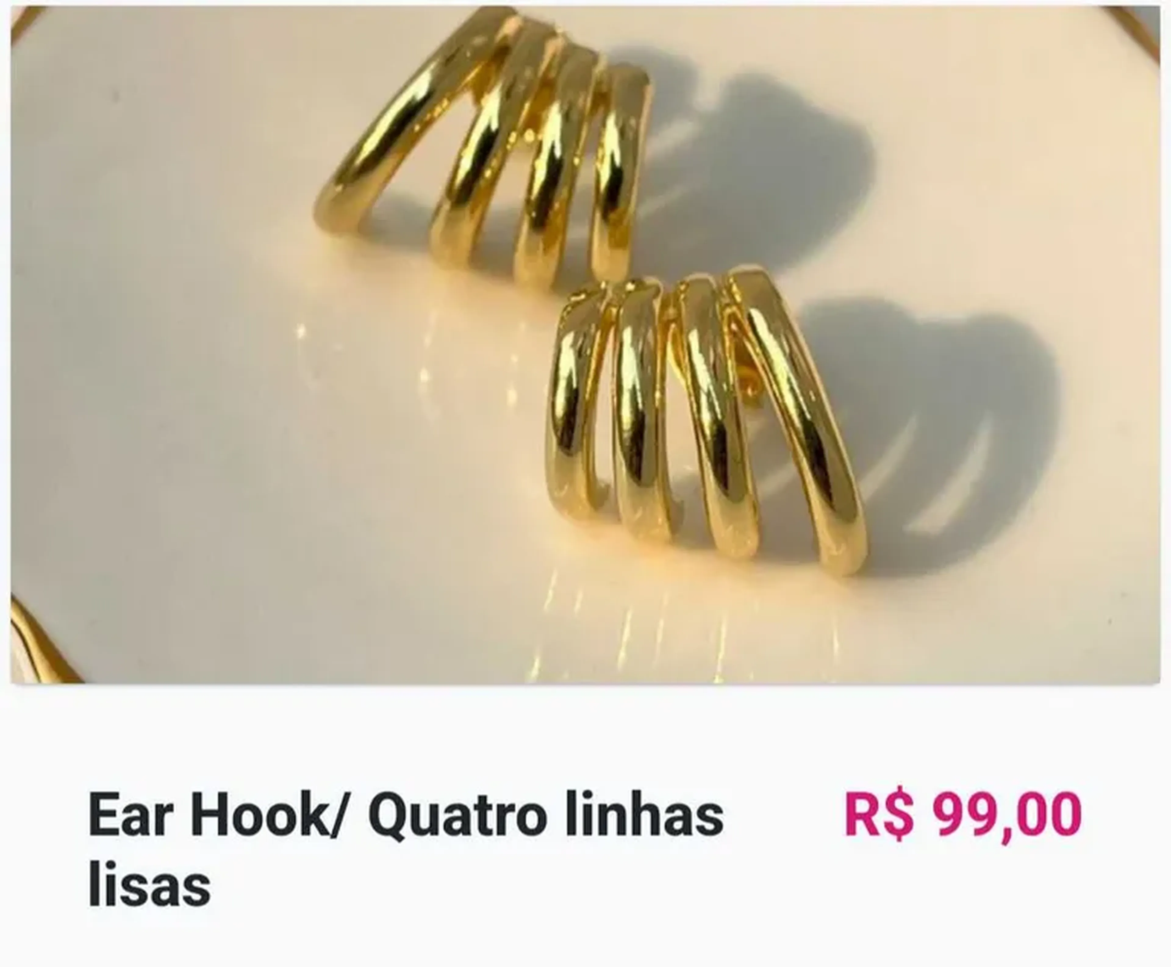 Ear Hook Quatro linhas lisas imagem