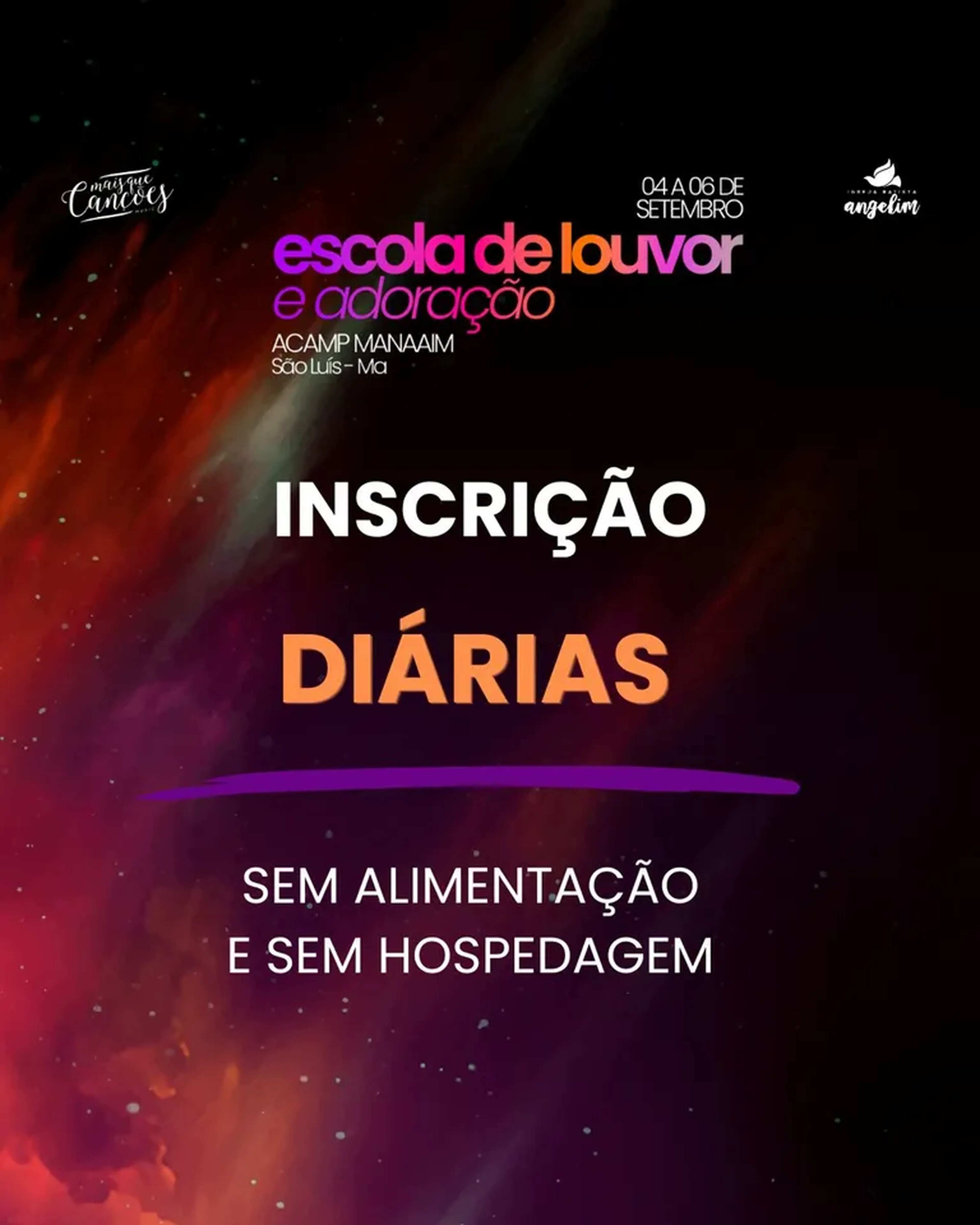Inscrição DIÁRIAS - Escola de Louvor e Adoração 2026 imagem