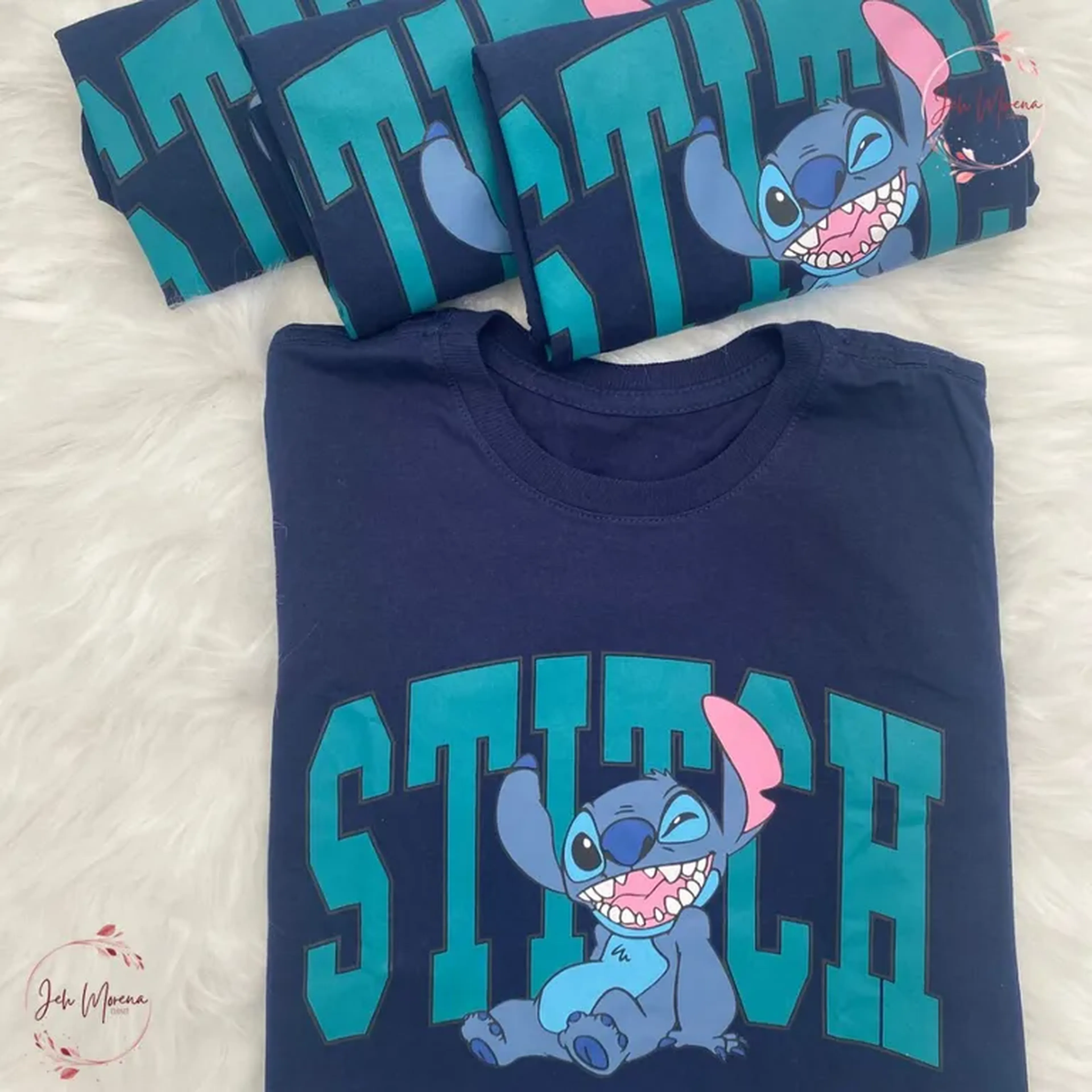 T-Shirt Azul Marinho - STICH imagem