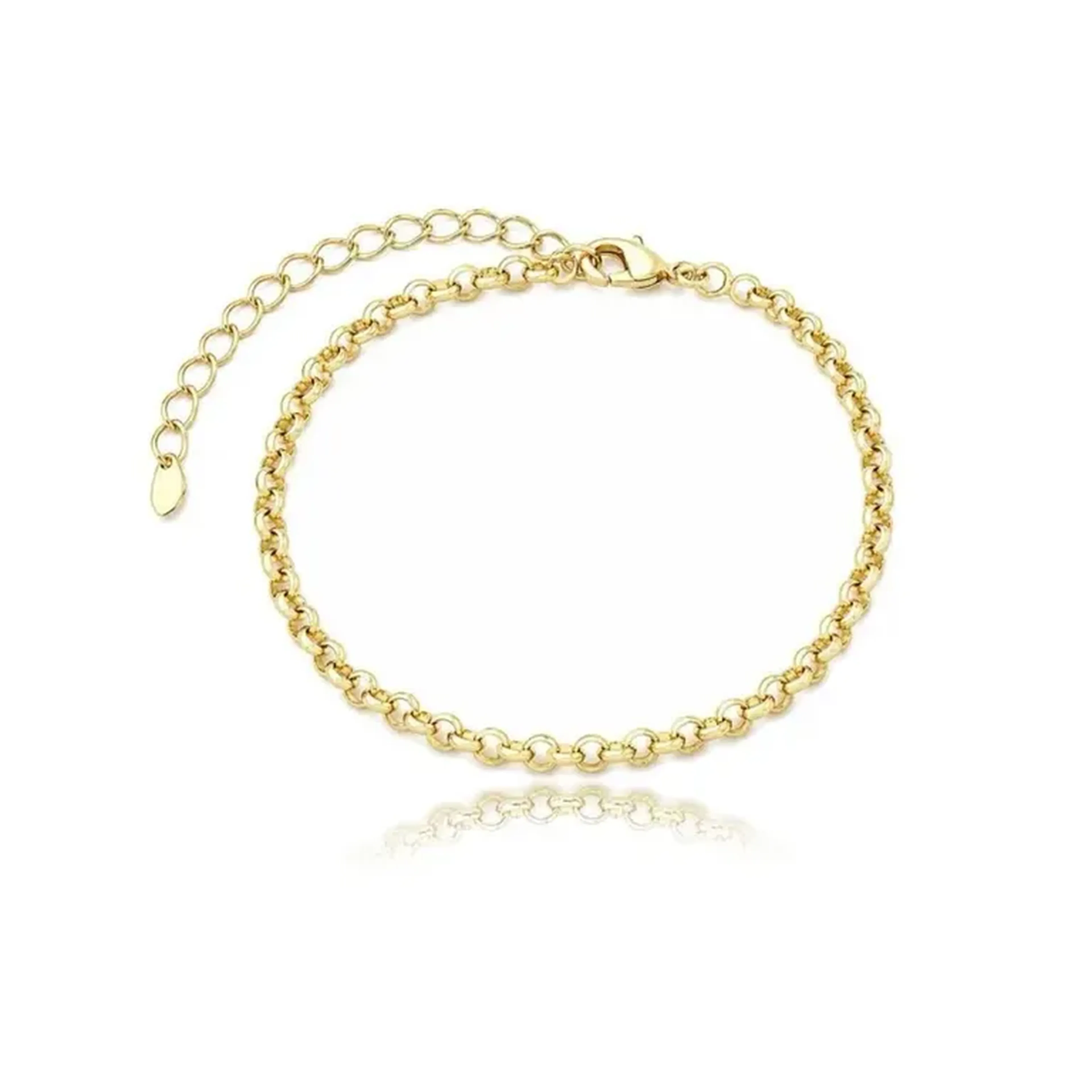 Pulseira Elo Português-M Dourado imagem