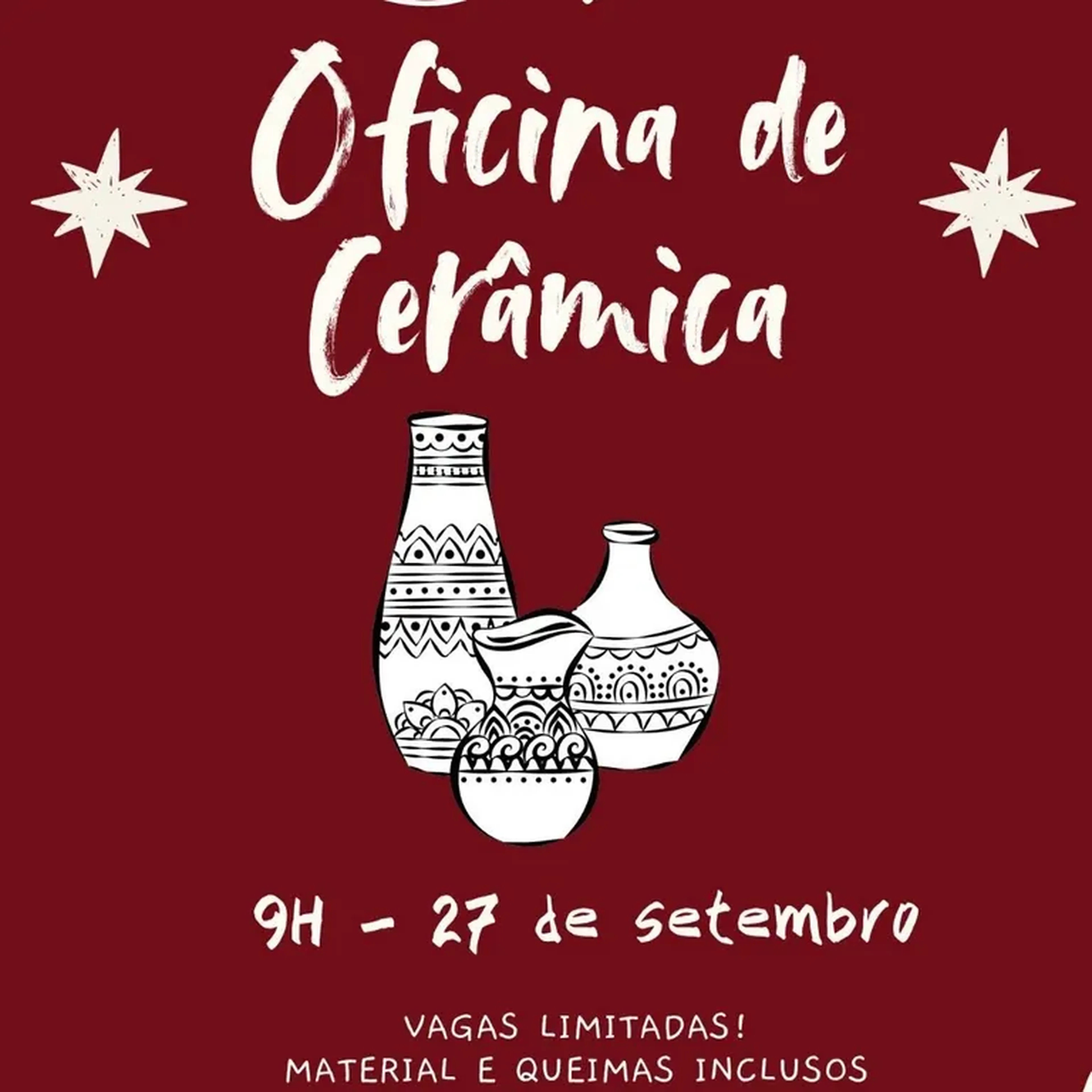 Oficina de Cerâmica - Setembro imagem