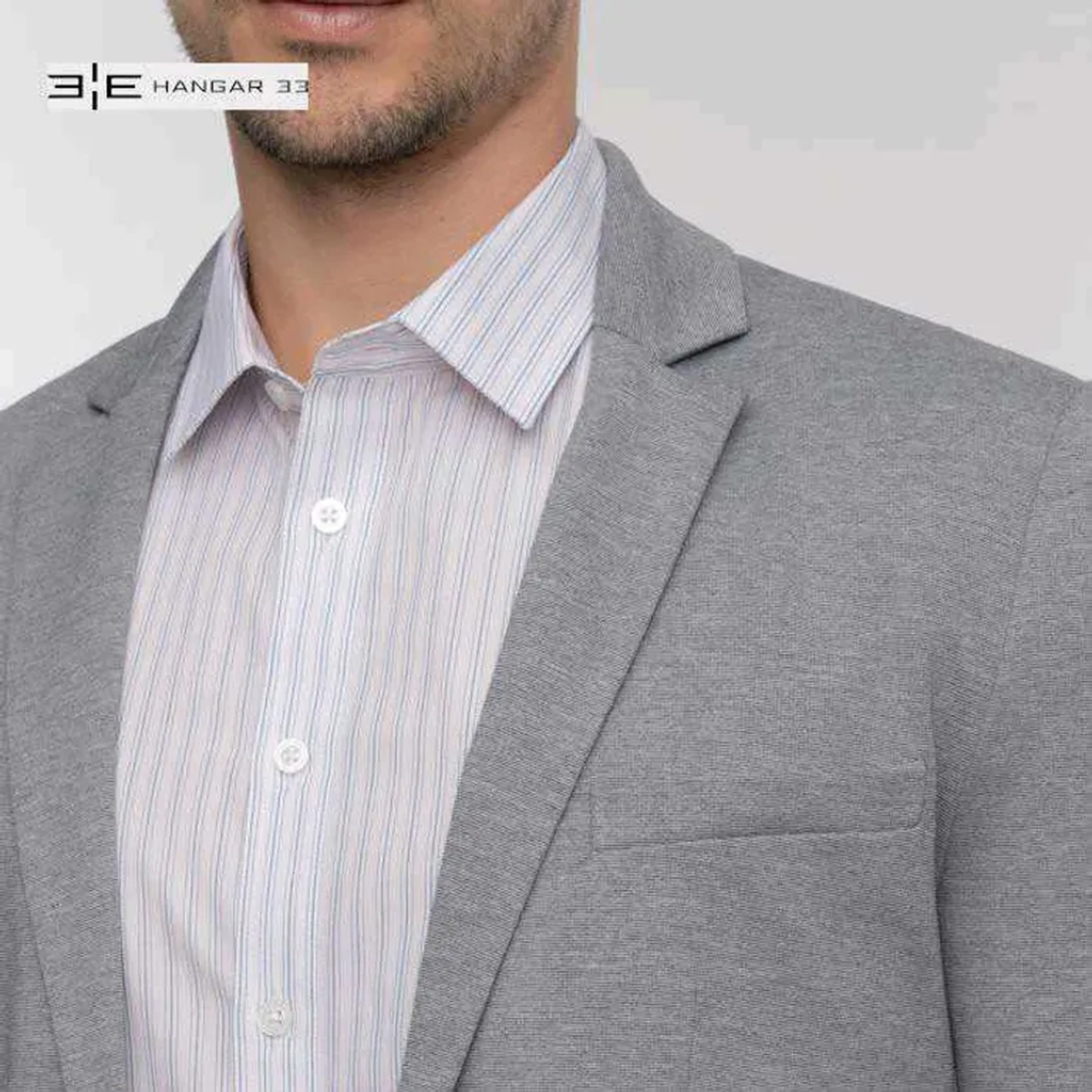 Blazers de Malha Cinza Hangar 33 imagem