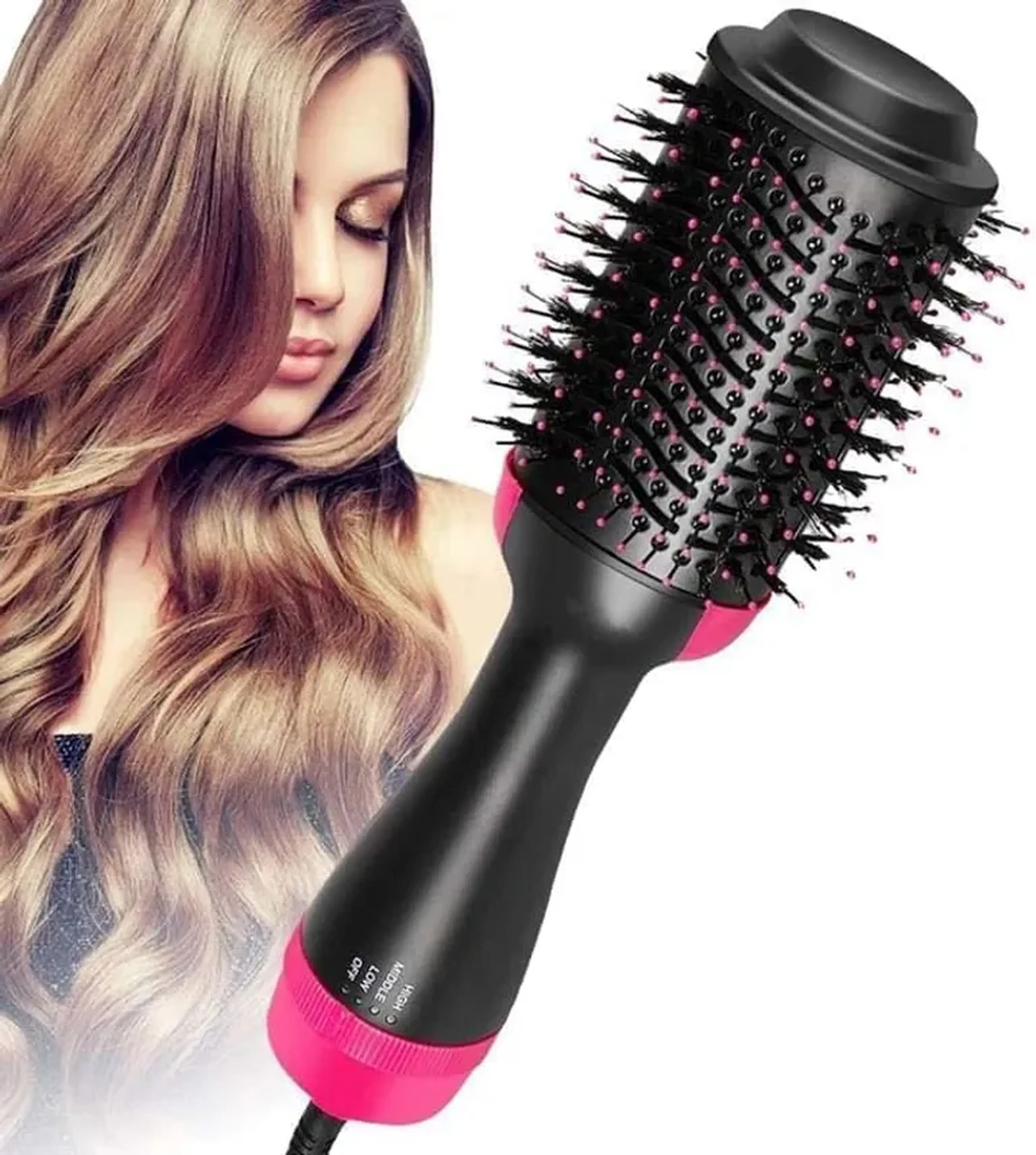 Escova Mágica ANJGG 110V AJ-G05-H | Seca, Alisa e Modela 3 em 1 imagem