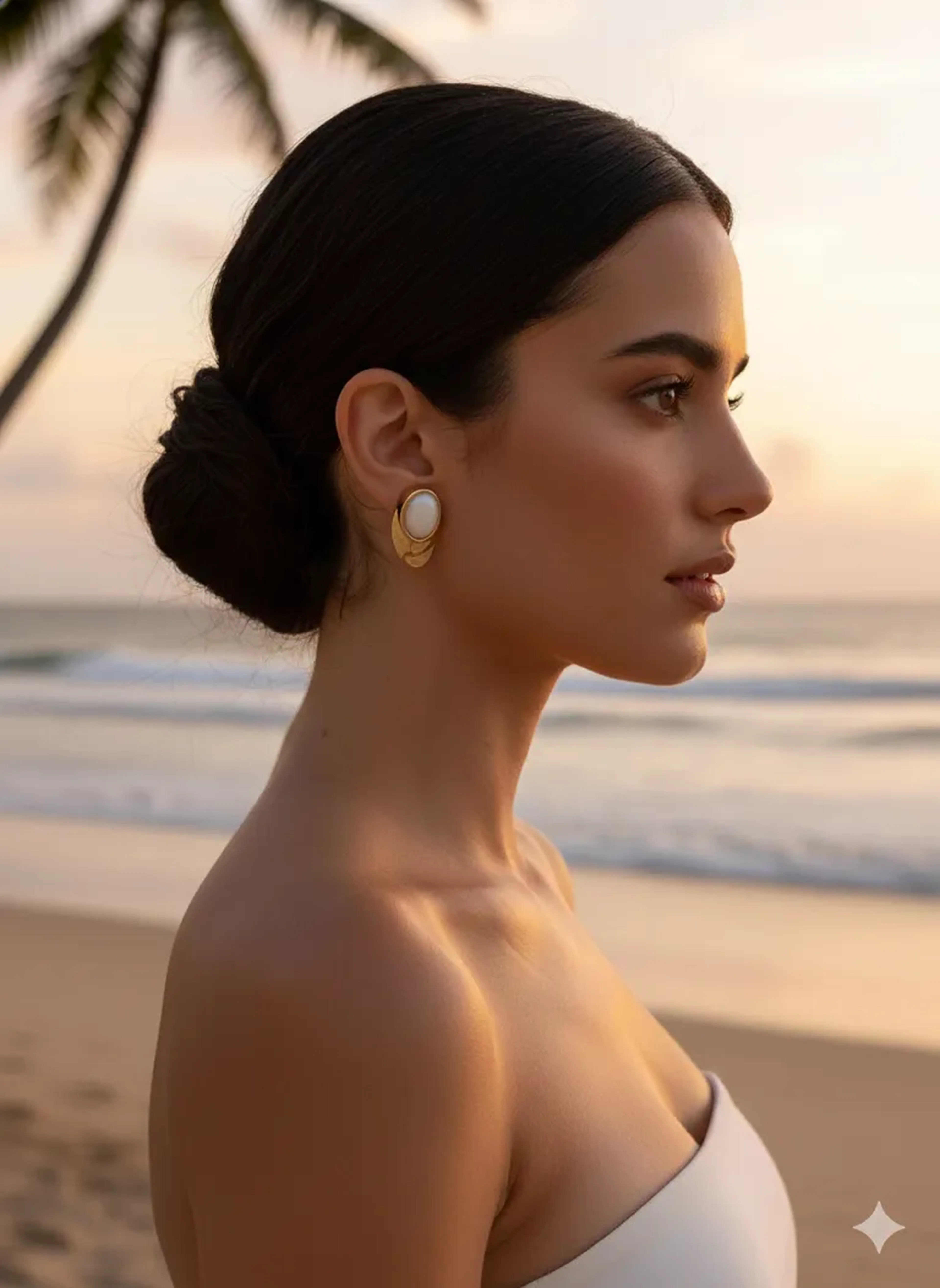 Brinco Pérola - Coleção Costa Dourada imagem
