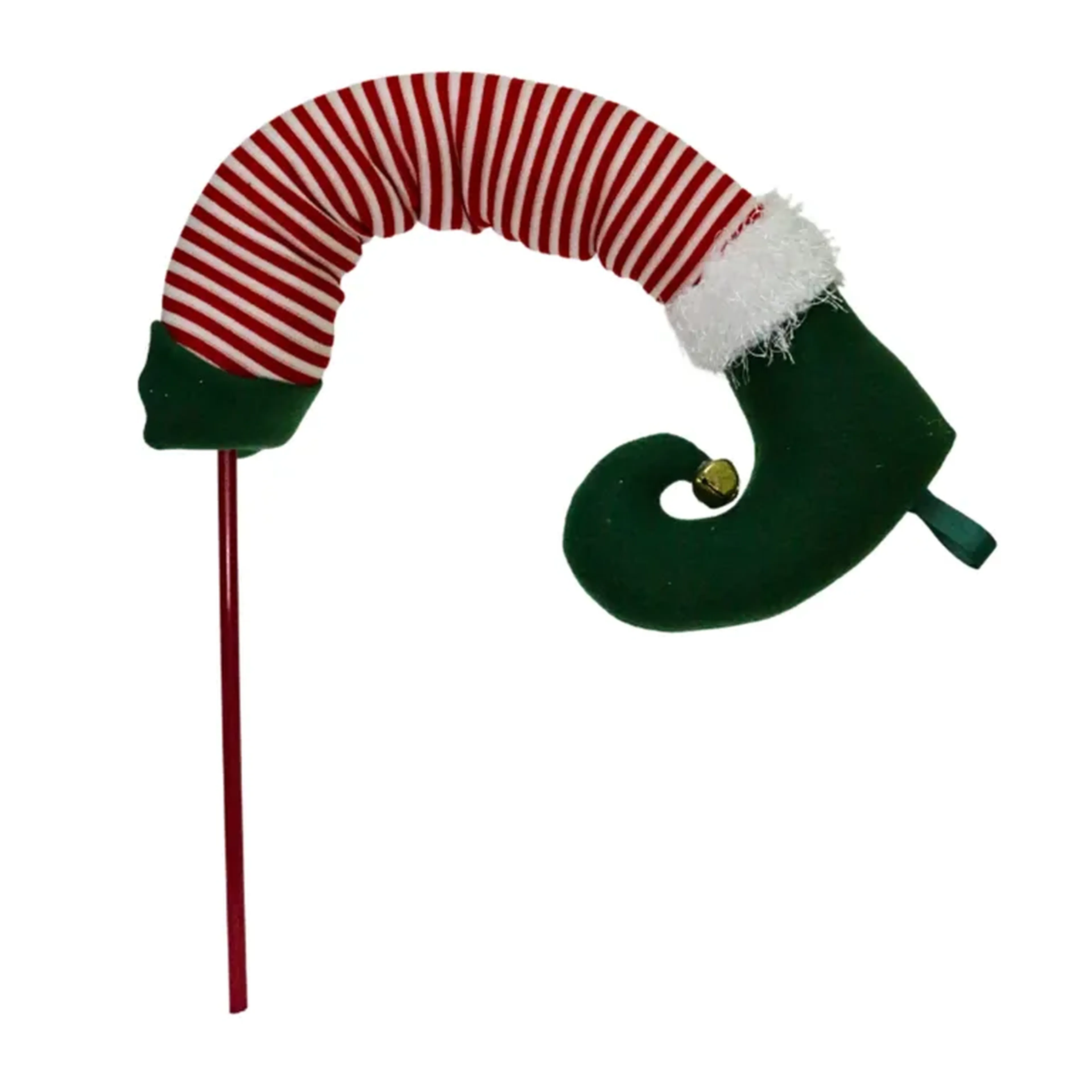 ENFEITE PERNA ELFO CANDY CANE imagem