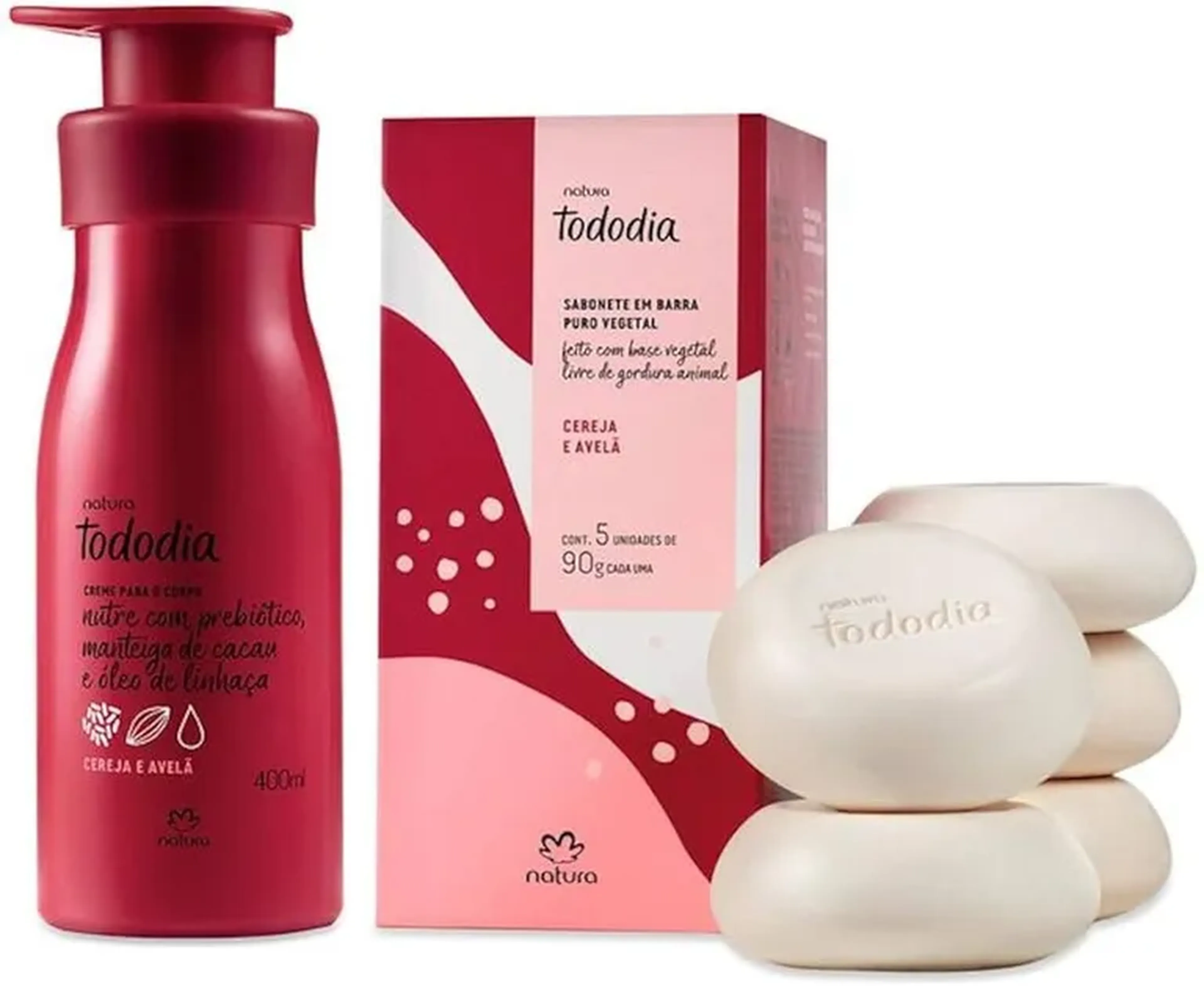 Kit Cereja e Avelã Sabonet + hidratante imagem