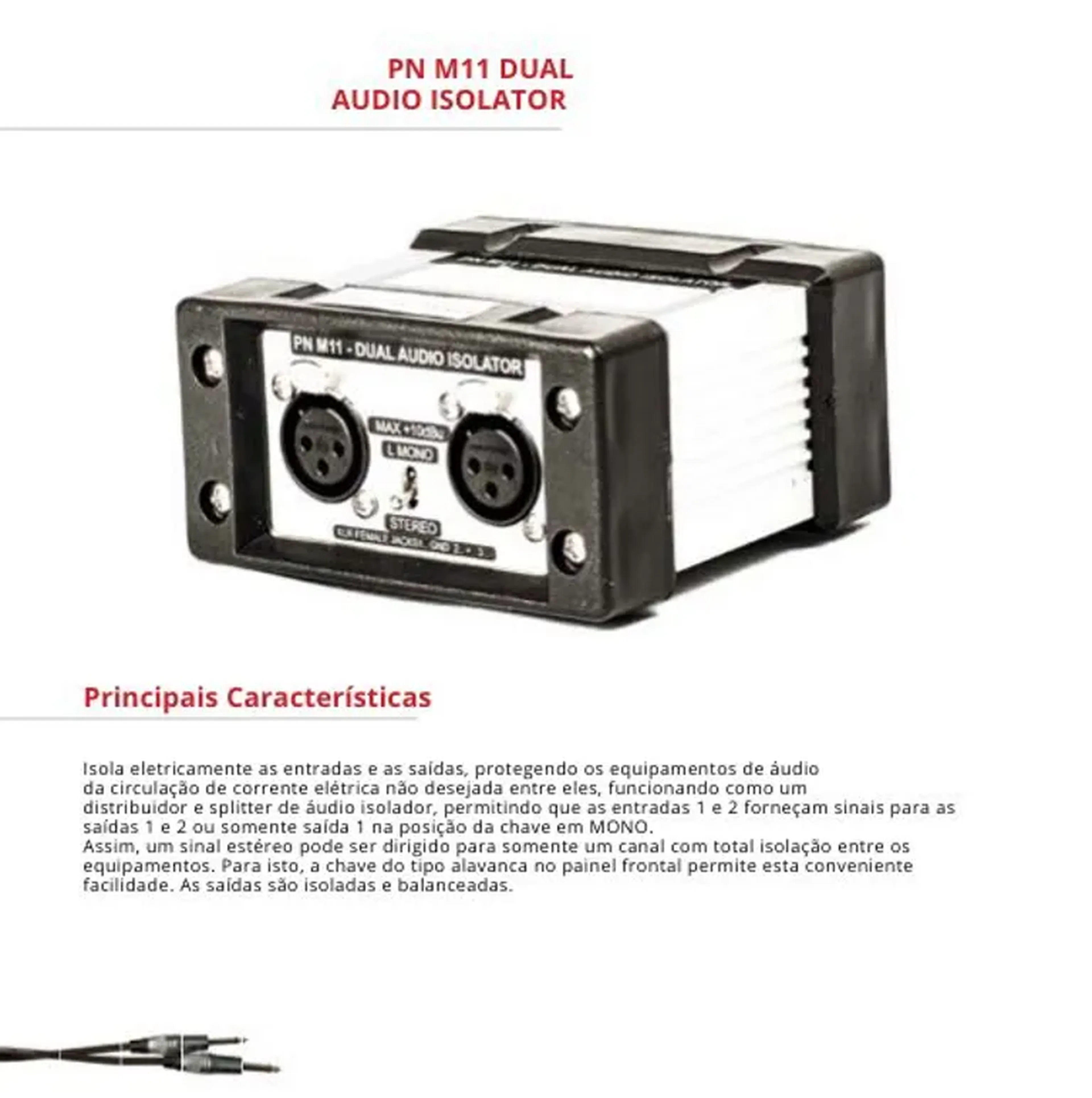 PN M11 ISOLADOR 2CH imagem