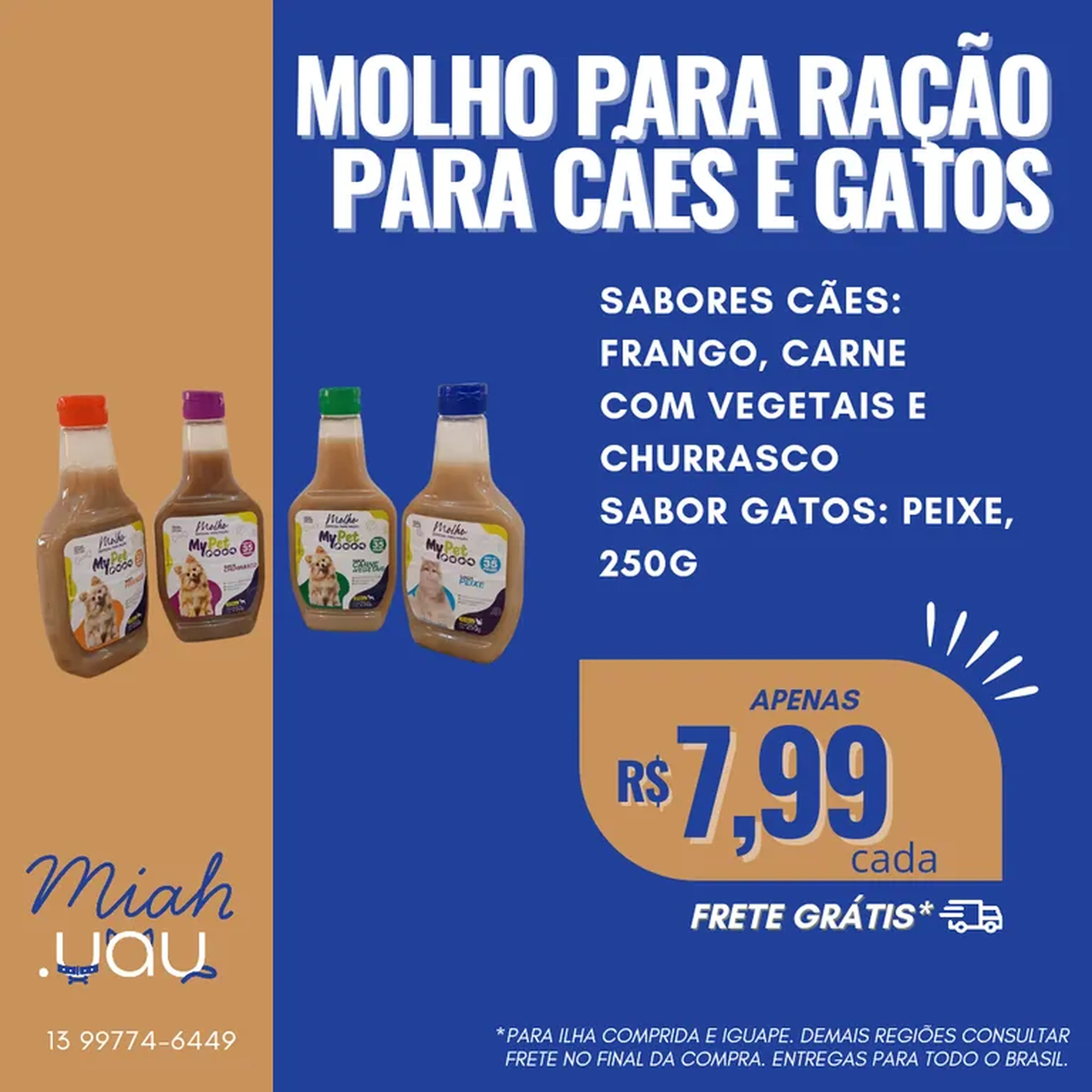 Molho para ração - cães e gatos imagem