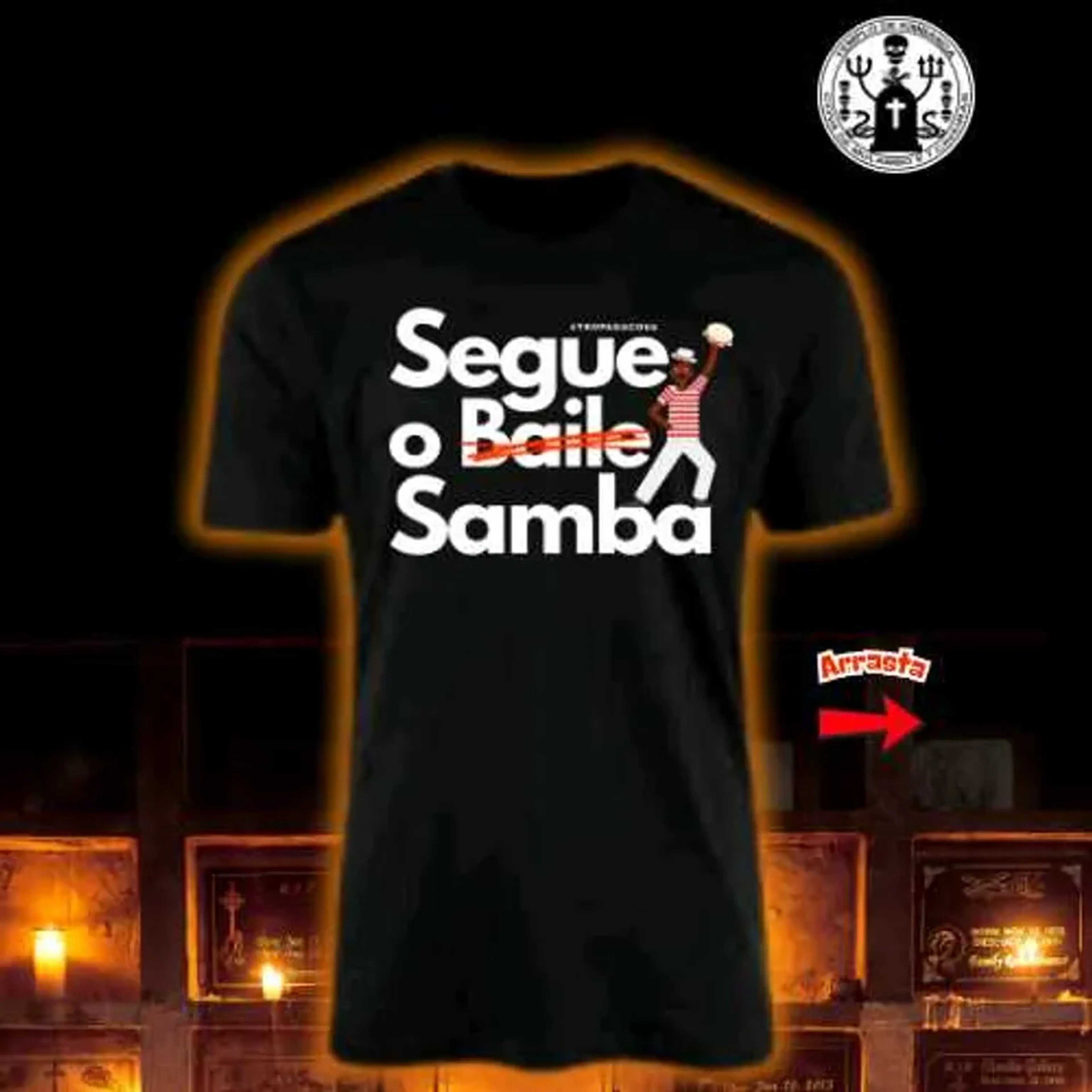 Camisa Masculina segue o baile imagem