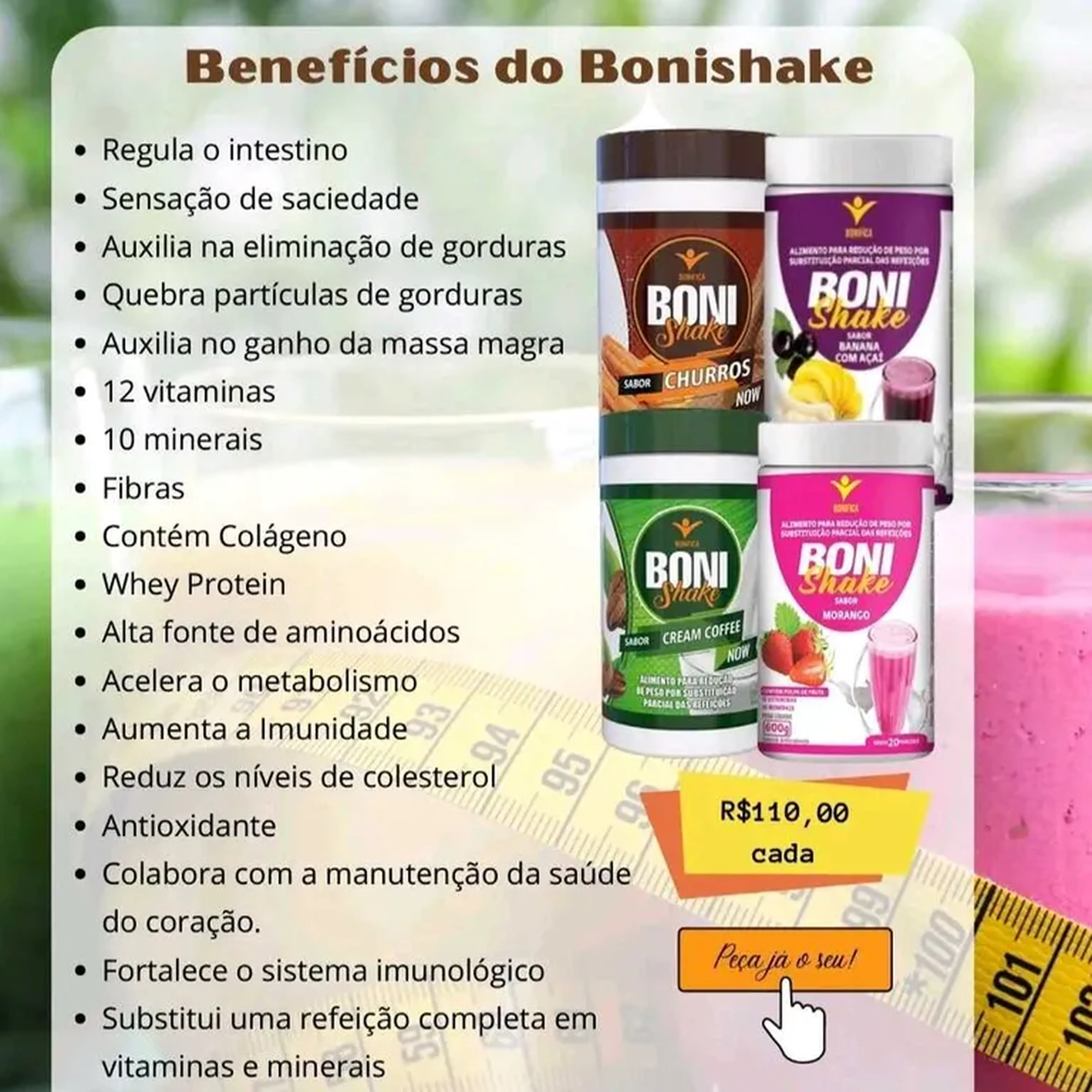 Bonishake Sabor Churros imagem