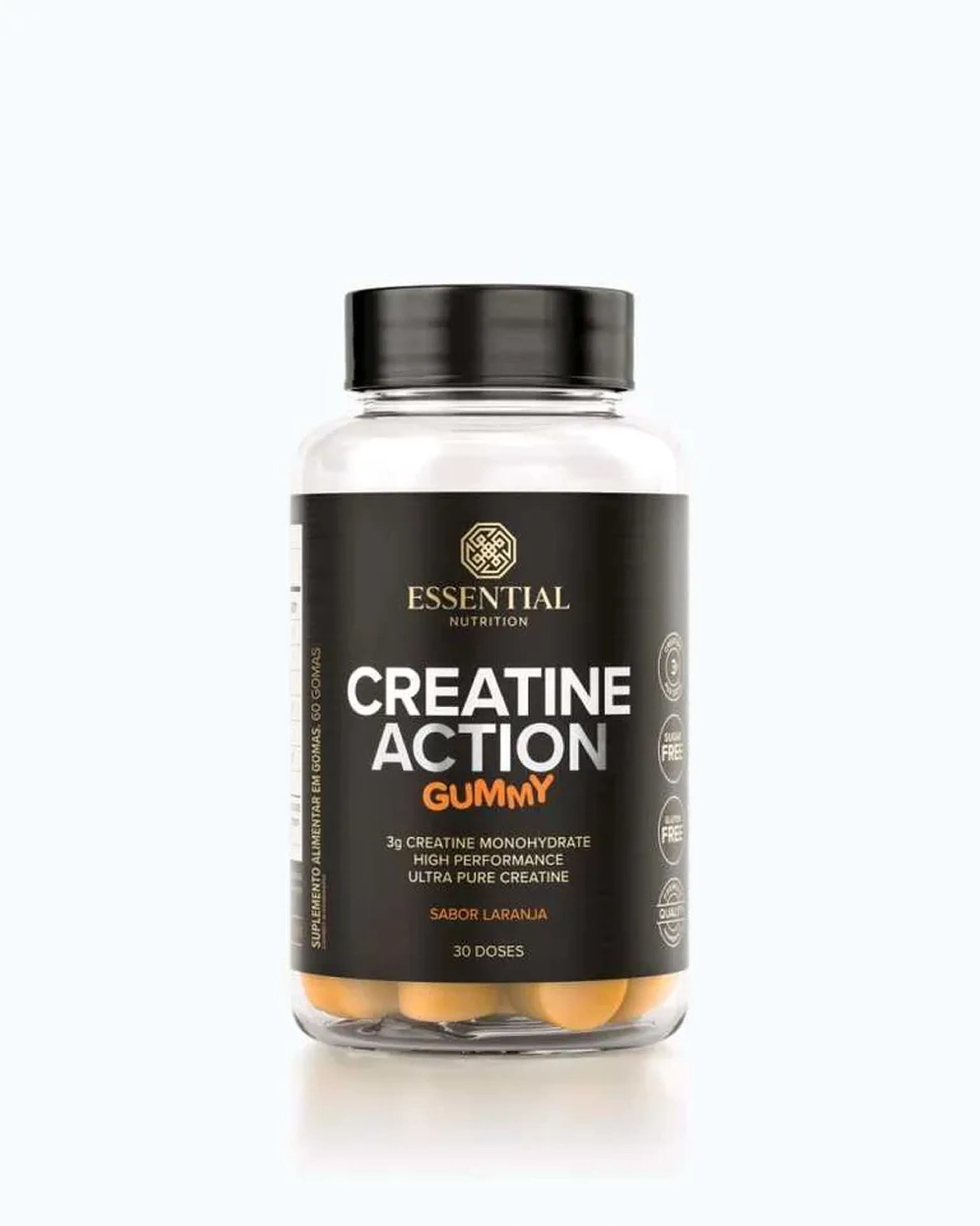 Creatine Action Gummy (240g) - 60 gomas - Laranja imagem