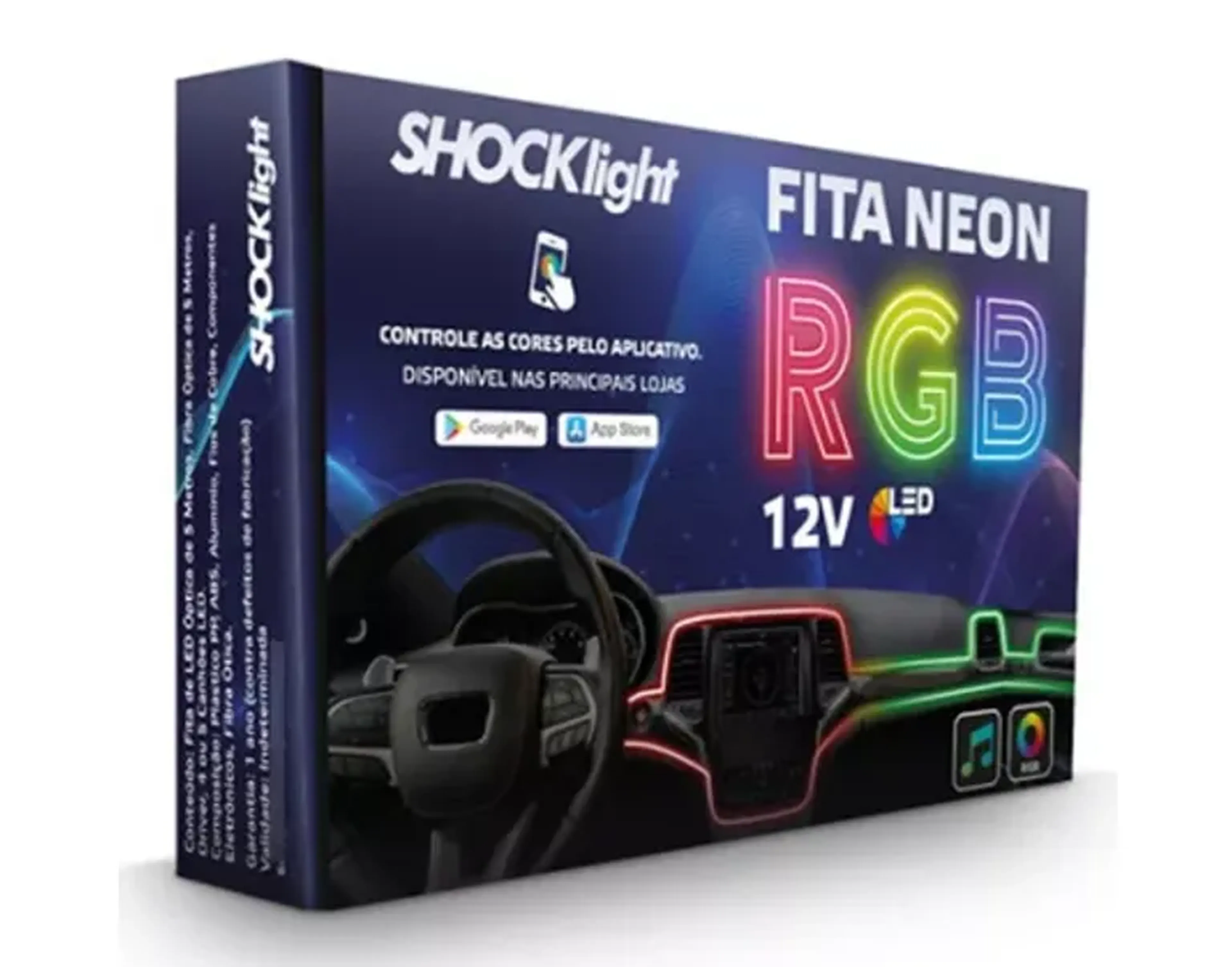 Fita de LED (Painel + 2 portas) RGB 64 CORES imagem