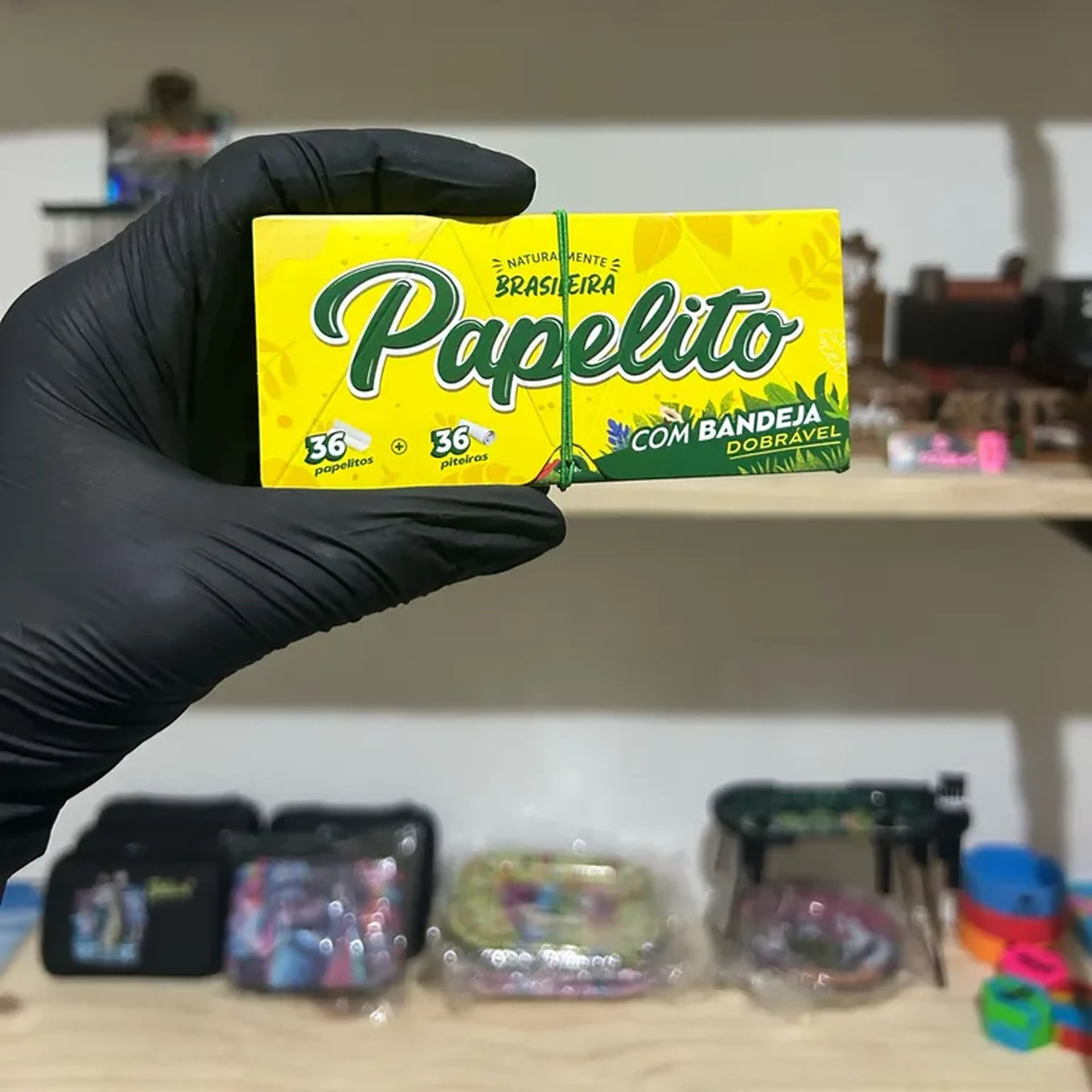 Seda Papelito Tradicional King Size C Piteira e C Bandeja imagem